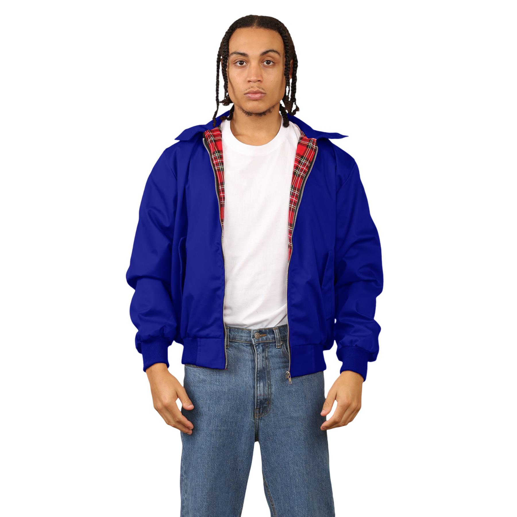 Mens ZipUp Classic Trendy 1970's Retro Vintage Bomber Mod