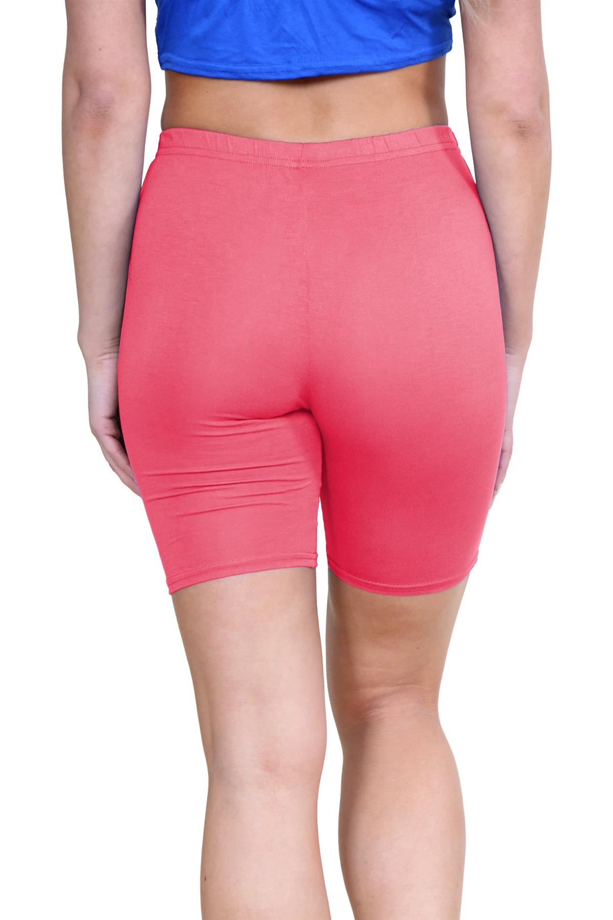 Pantalones Cortos de Ciclismo Lisos Para Mujer Baile Gimnasio Pantalones Cortos Elásticos Activos Paquete de 3 - Imagen 60 de 268