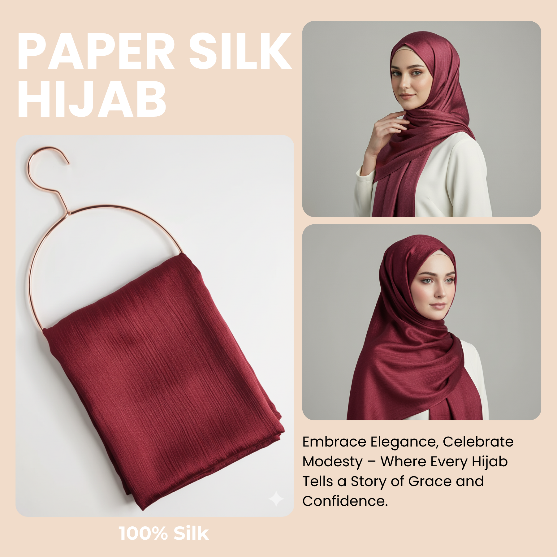 Womens Paper Silk Hijab Satin Silk Head Scarf Long Muslim Head Cover Wrap Shawl - Picture 95 of 99