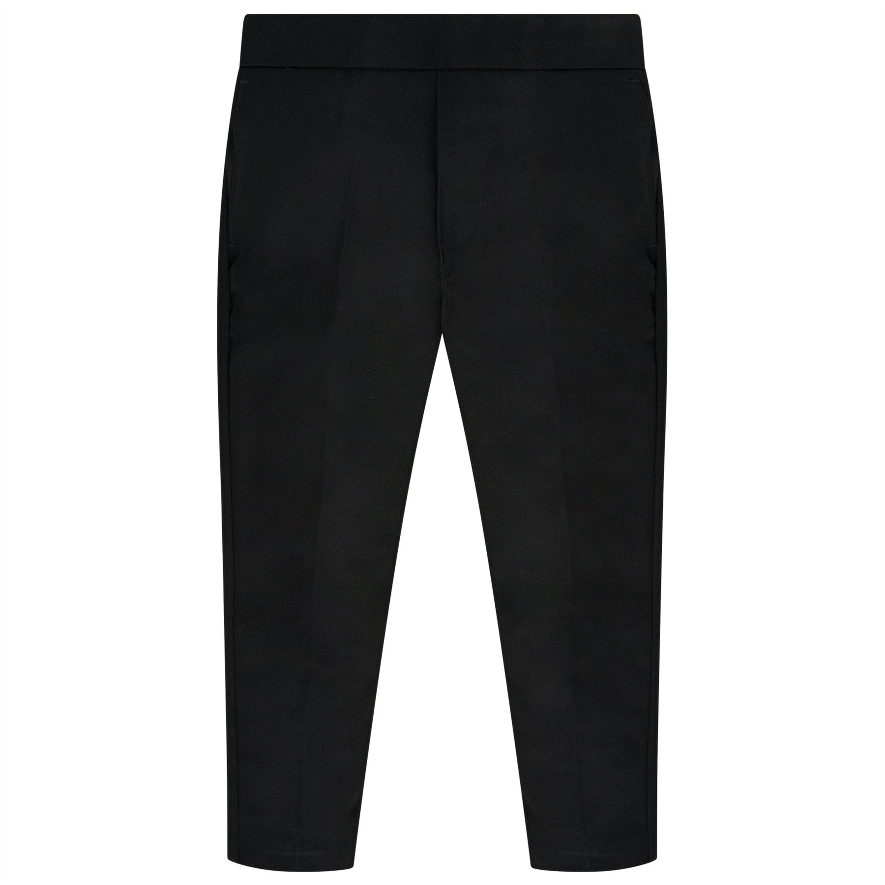 Boys School Trousers Half Elastic Pull Up Uniform Pants Waist Adjuster 3-13 Yrs - Picture 2 of 15