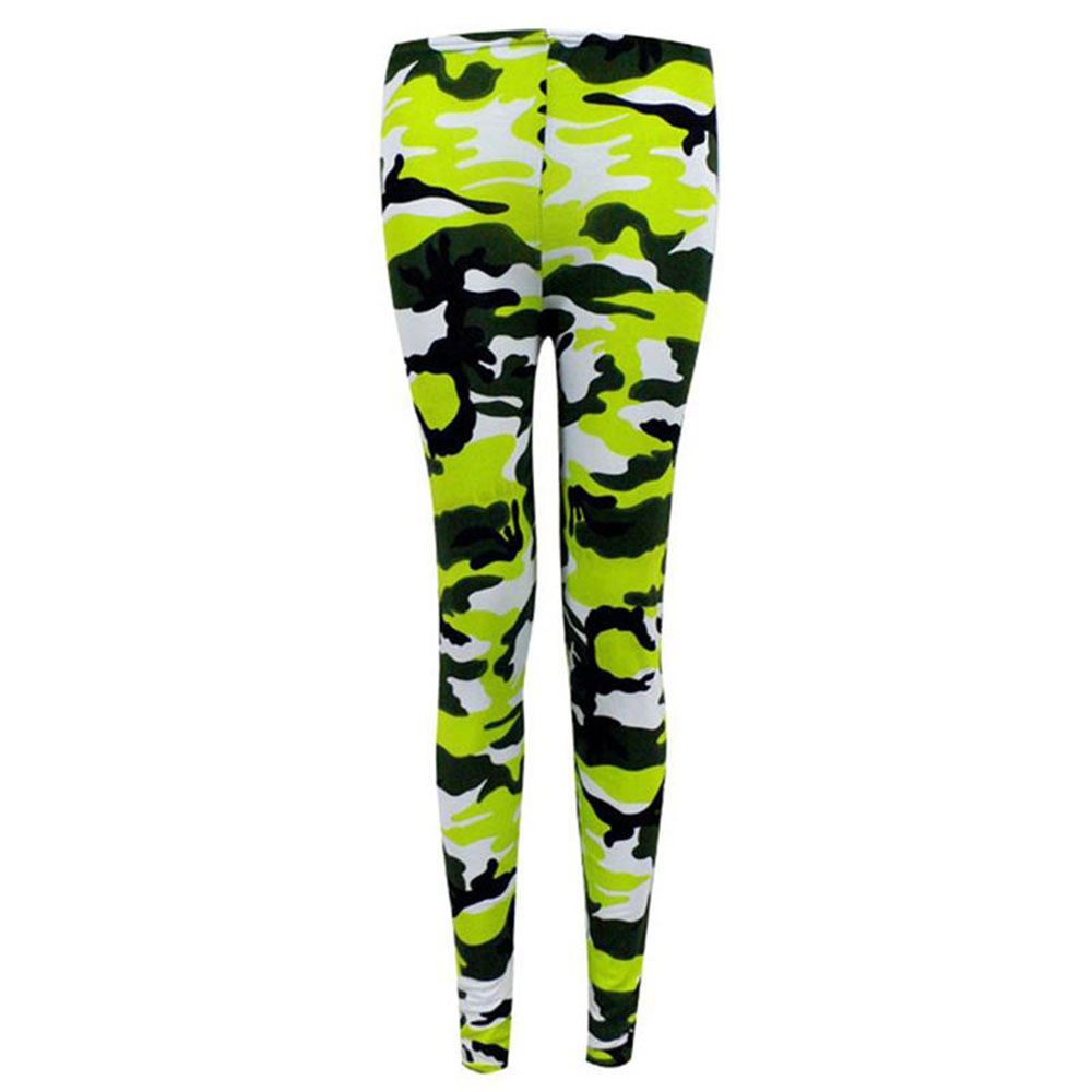 Womens Full Length Printed Leggings Skinny Yoga Trouser Casual Stretchy Pants - Picture 3 of 25