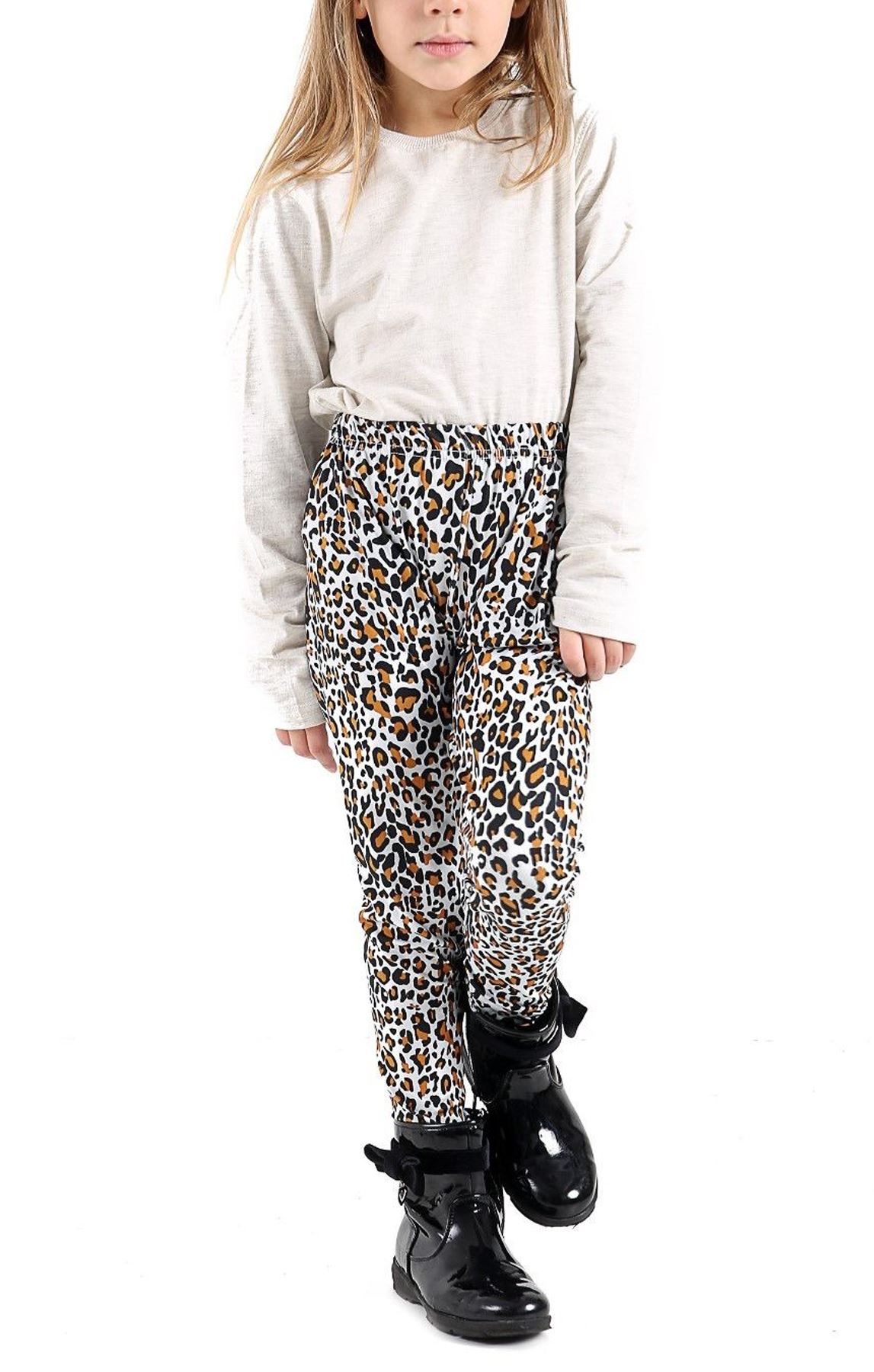 Niñas Ejército Leggings Niños Estampado Largo Completo Elástico Ajustado Informal Pantalón 7-13 Años - Imagen 7 de 28