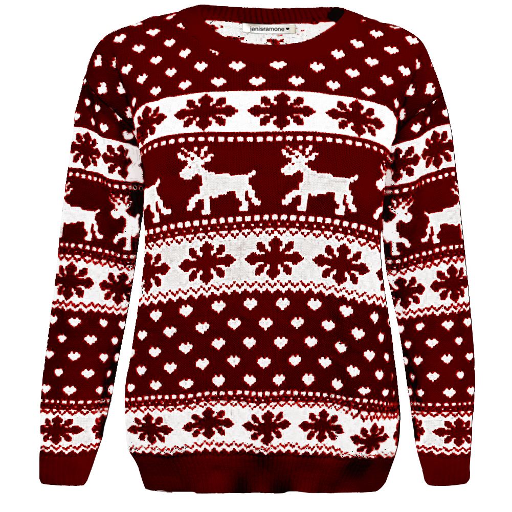 Kinder Weihnachten Pullover Rentier Schneeflocke gestrickt Mädchen Jungen Weihnachten Pullover Pullover - Bild 22 von 22