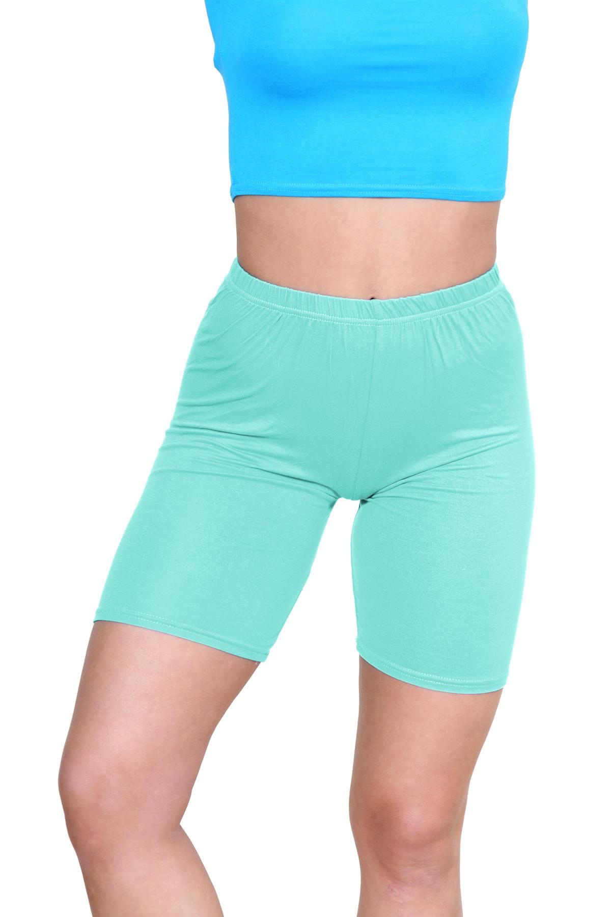Pantalones Cortos de Ciclismo Lisos Para Mujer Baile Gimnasio Pantalones Cortos Elásticos Activos Paquete de 3 - Imagen 106 de 268