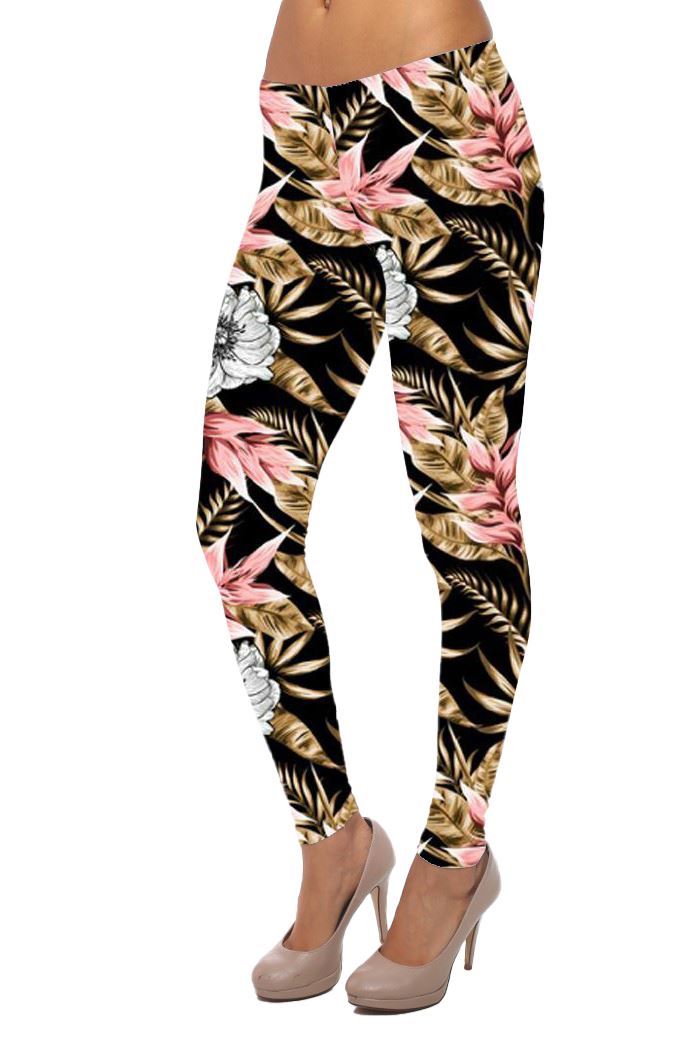 plus size printed leggings