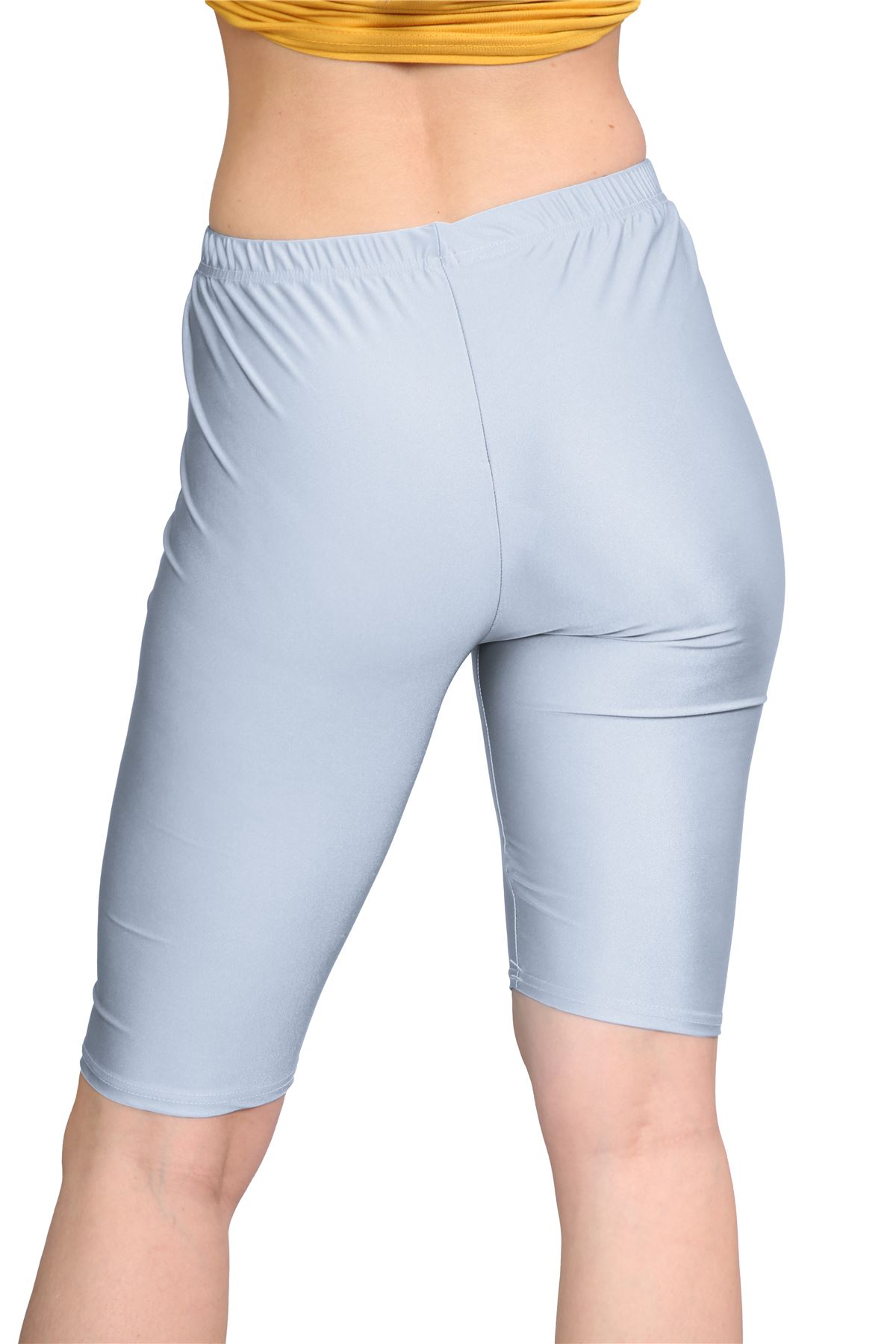 Damas Pantalones Cortos de Ciclismo Lisos Estirados Lycra Brillante Gimnasio Yoga Baile Pantalones Cortos - Imagen 83 de 100