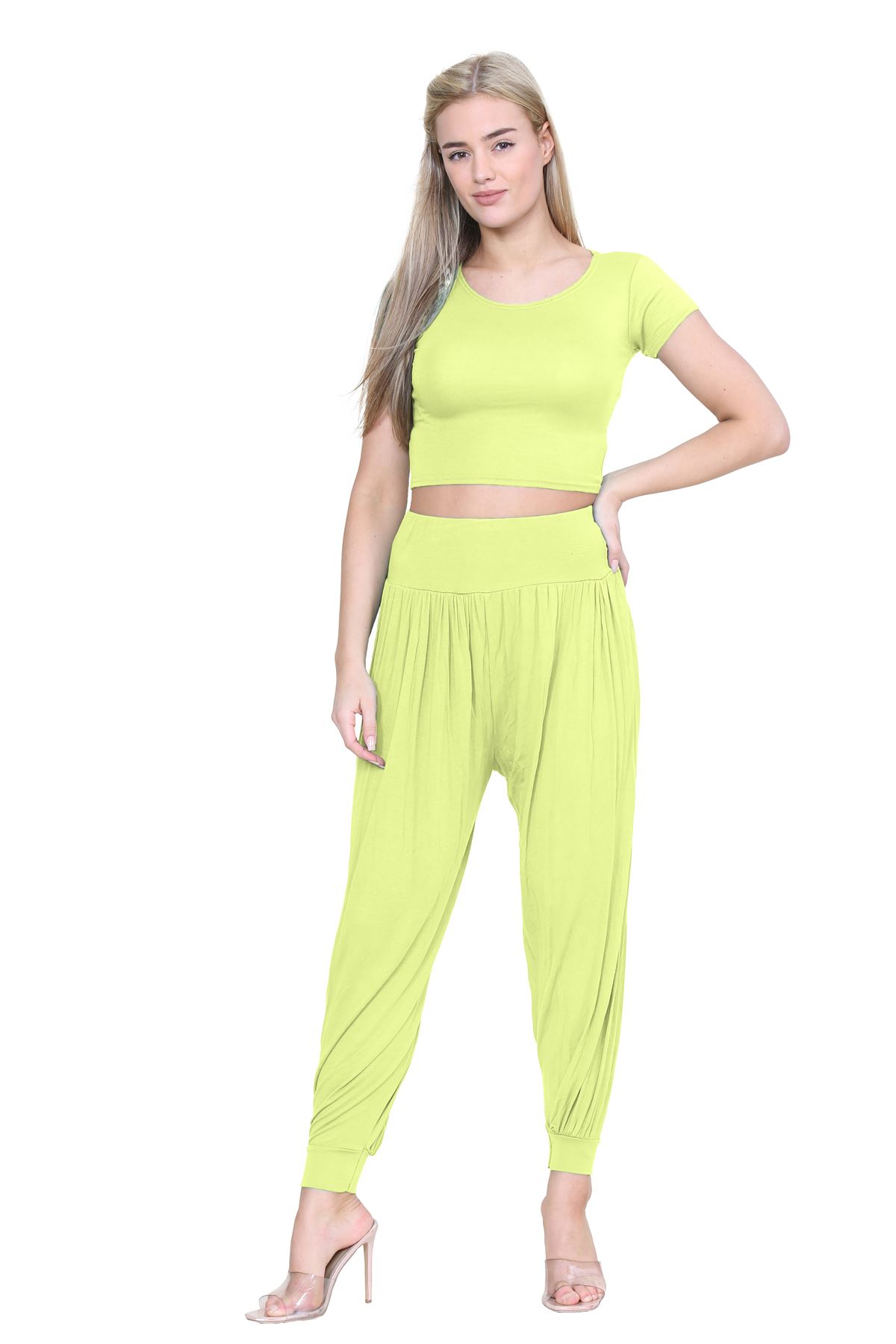 Womens Alibaba Harem Leggings Cuffed Bottoms Plain Hareem Trousers Baggy Pants - Picture 127 of 130