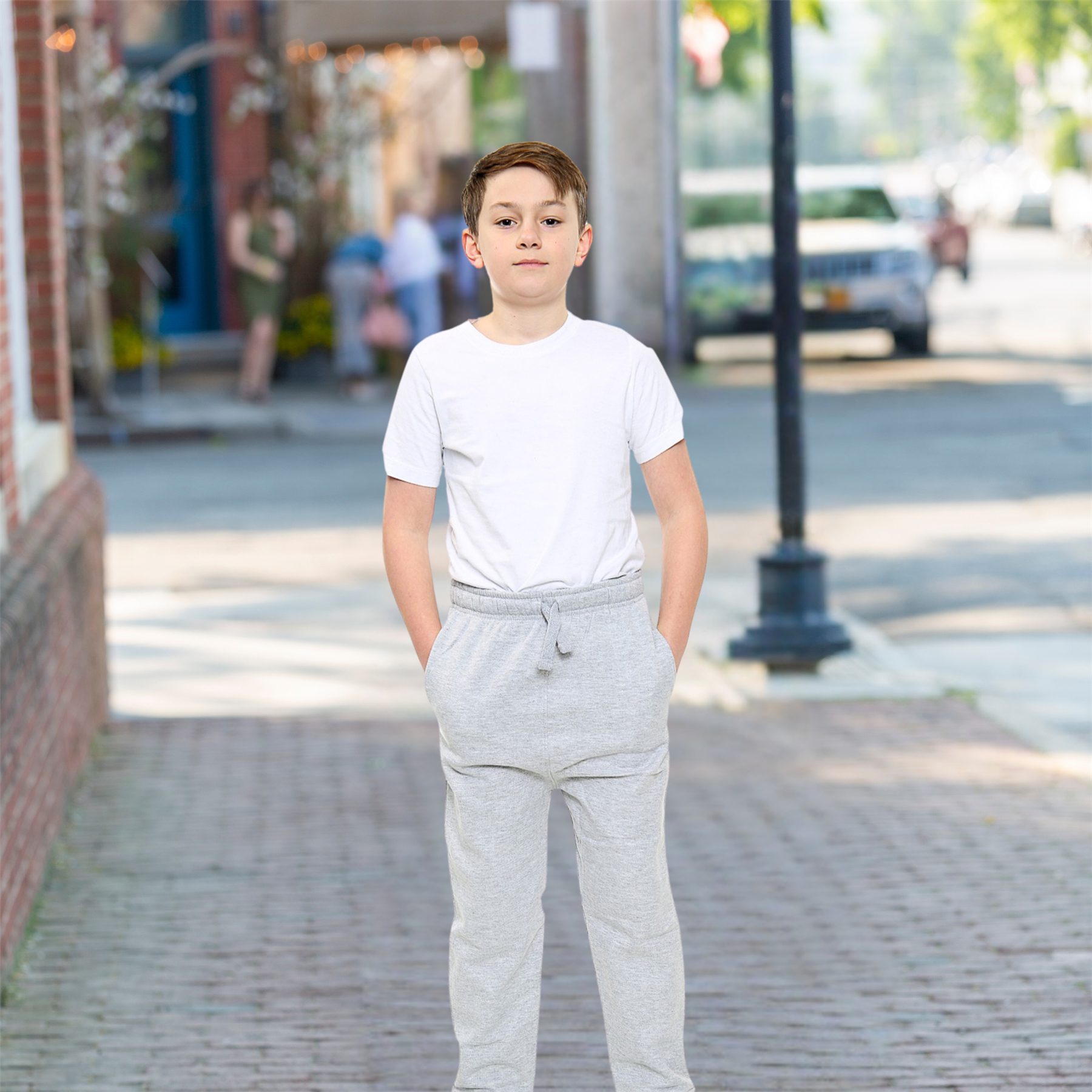Kids Fleece Trouser Girls Boys Joggers Sports Casual School PE Tracksuit Pants - Picture 20 of 38