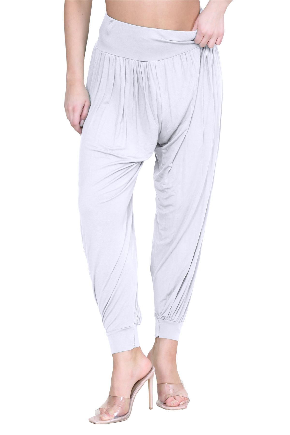Womens Alibaba Harem Leggings Cuffed Bottoms Plain Hareem Trousers Baggy Pants - Picture 116 of 130
