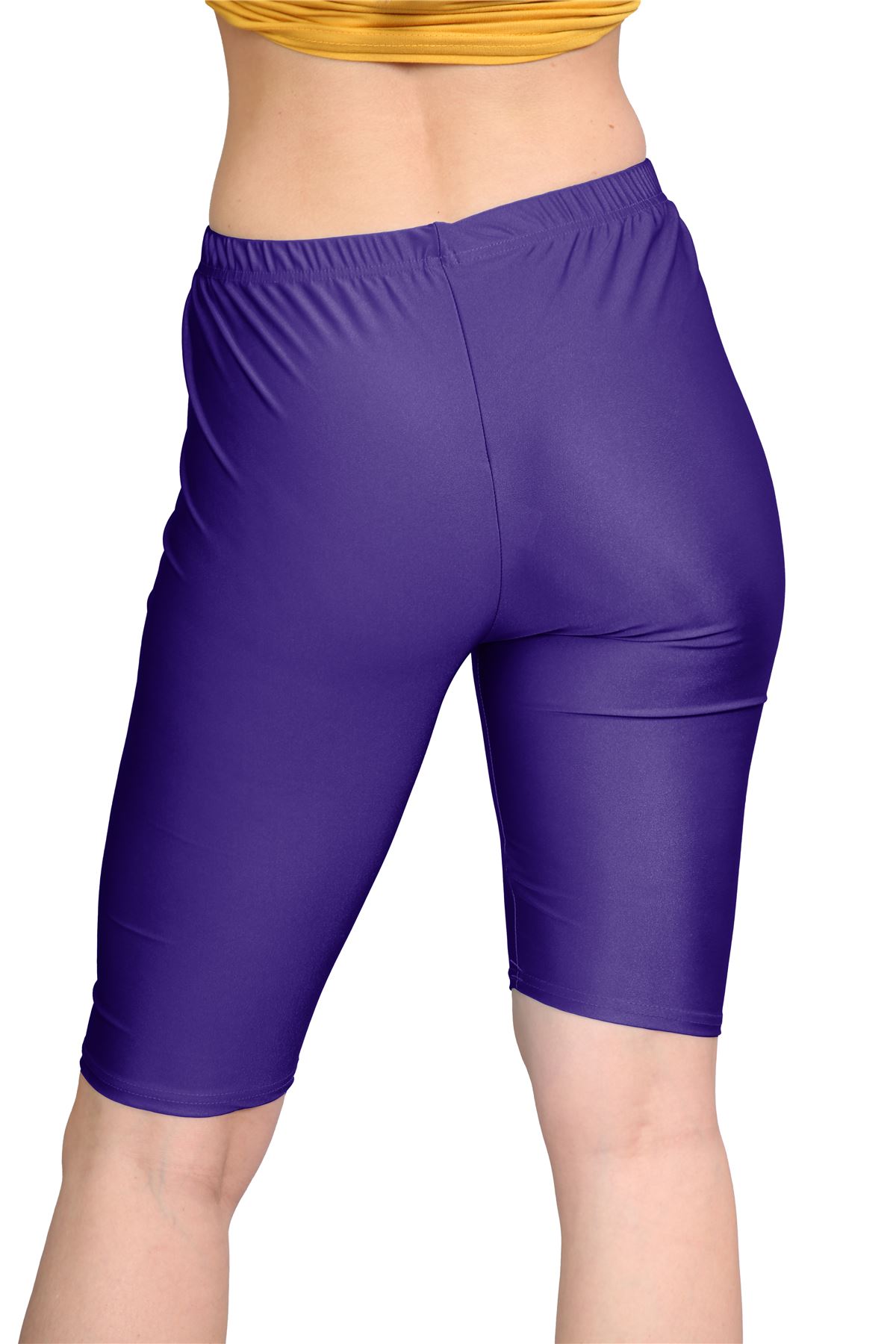 Damas Pantalones Cortos de Ciclismo Lisos Estirados Lycra Brillante Gimnasio Yoga Baile Pantalones Cortos - Imagen 62 de 100