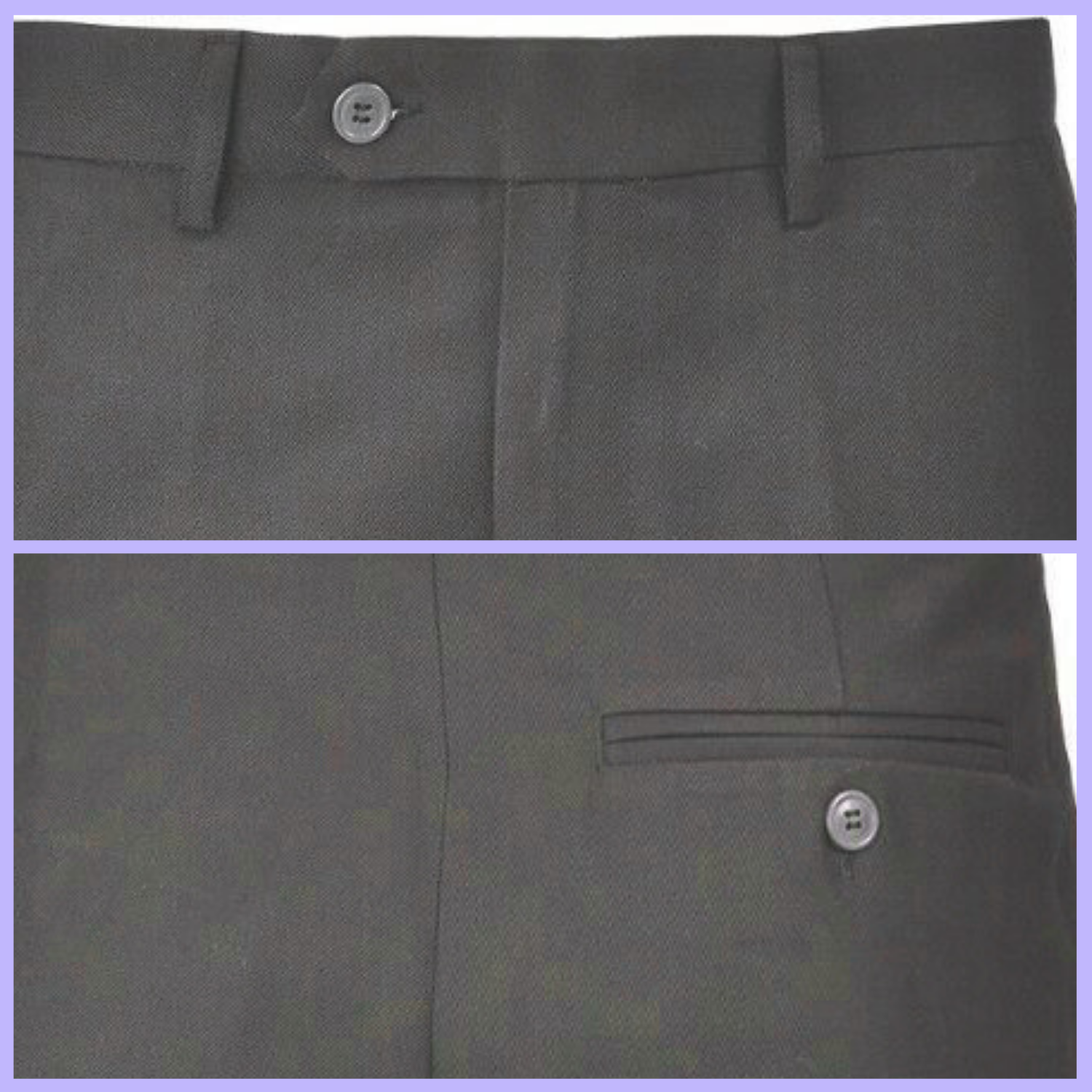 Senior Jungen Schulhose flache vordere Taillenversteller Teflon formelle Uniformhose - Bild 11 von 15