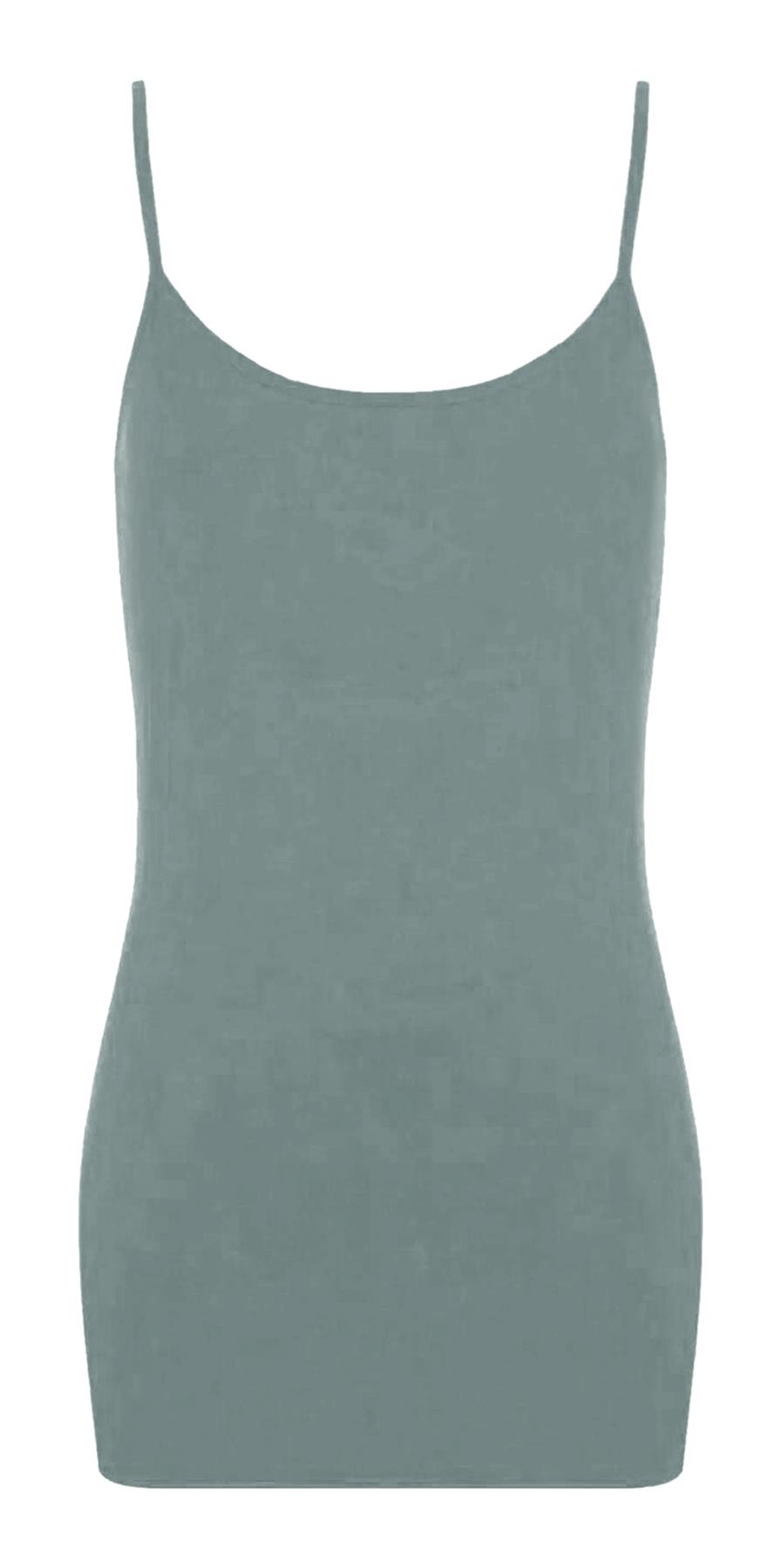 Womens Cami Bodycon Mini Dress Plain Strappy Vest Summer Tank Top Mini Dress - Picture 51 of 127