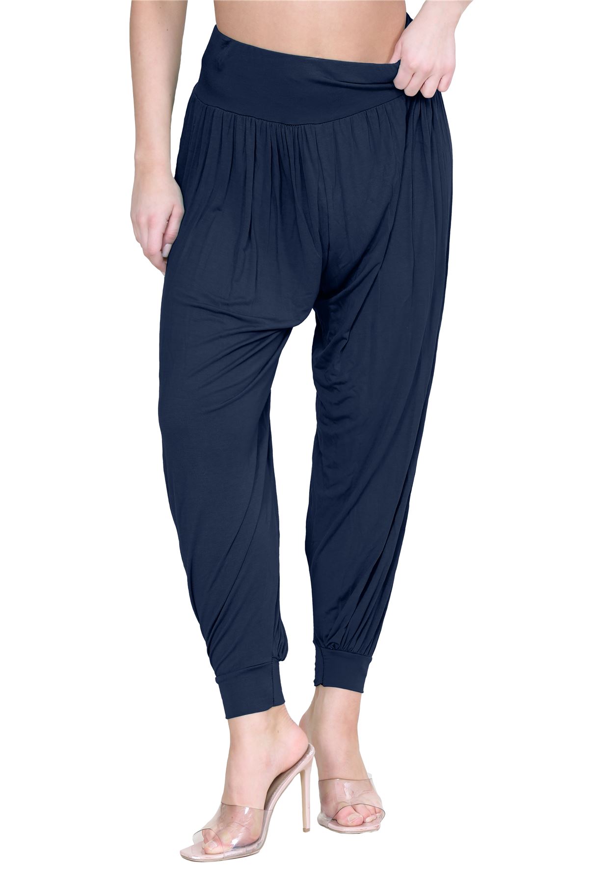 Womens Alibaba Harem Leggings Cuffed Bottoms Plain Hareem Trousers Baggy Pants - Picture 74 of 130