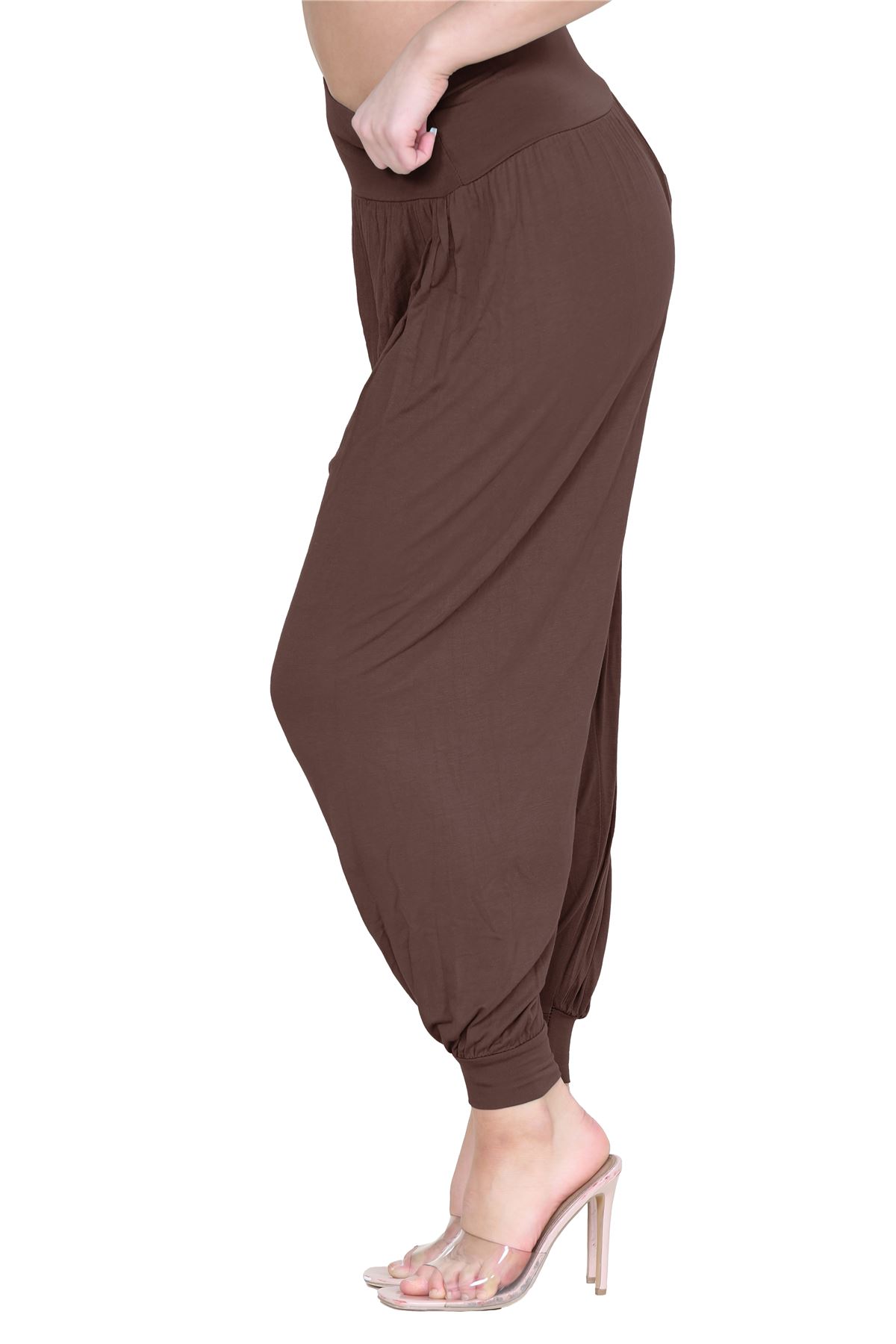 Womens Alibaba Harem Leggings Cuffed Bottoms Plain Hareem Trousers Baggy Pants - Picture 21 of 130