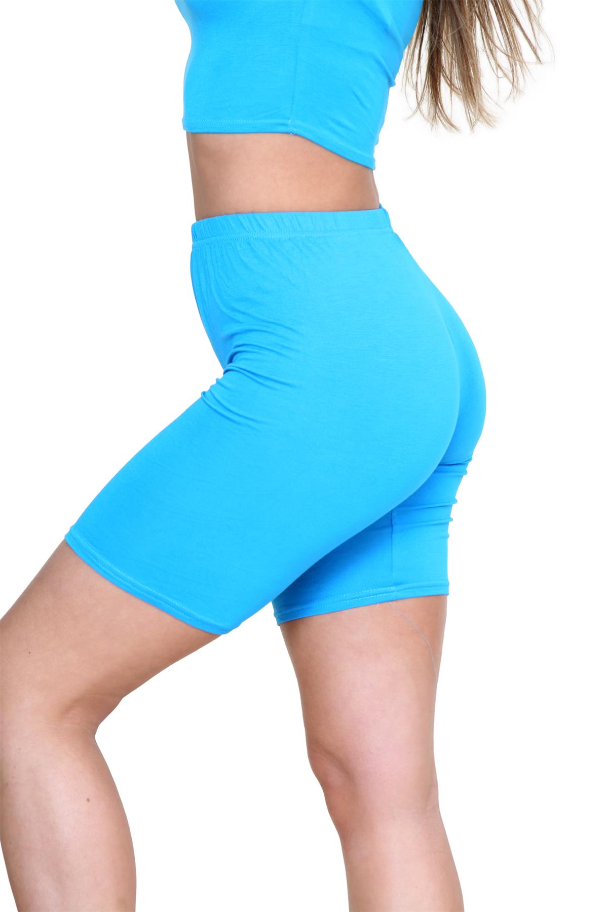 Pantalones Cortos de Ciclismo Lisos Para Mujer Baile Gimnasio Pantalones Cortos Elásticos Activos Paquete de 3 - Imagen 239 de 268