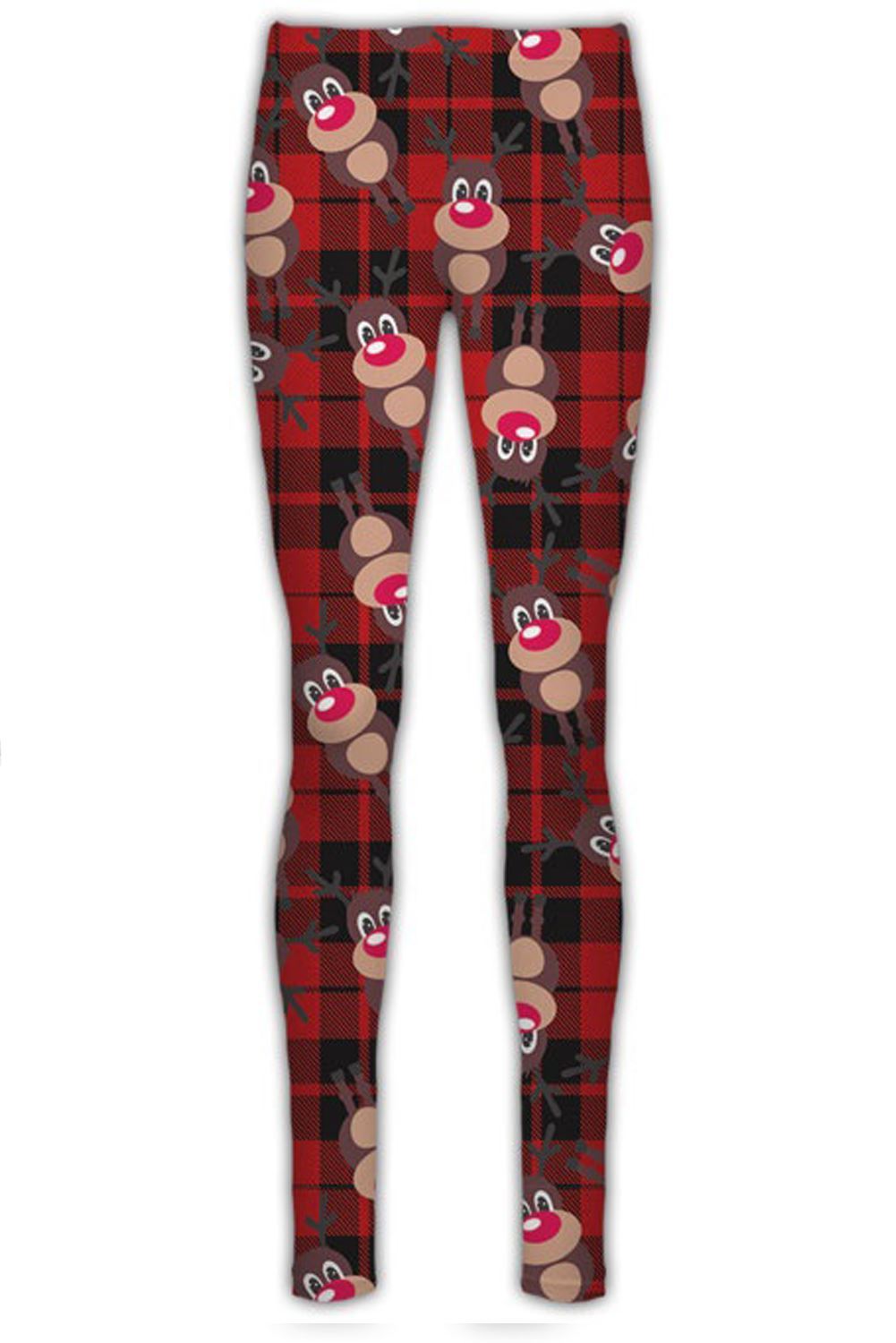 New Ladies Xmas Santa Snowman Printed 