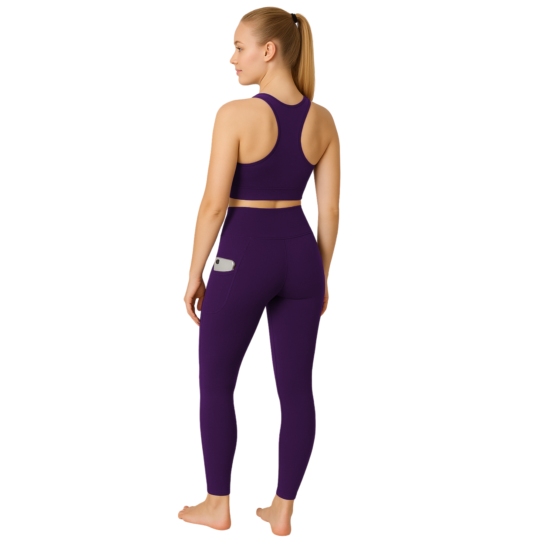 Womens Activewear Leggings High Waist Gym Yoga Workout Leggings With Pockets - Picture 47 of 50