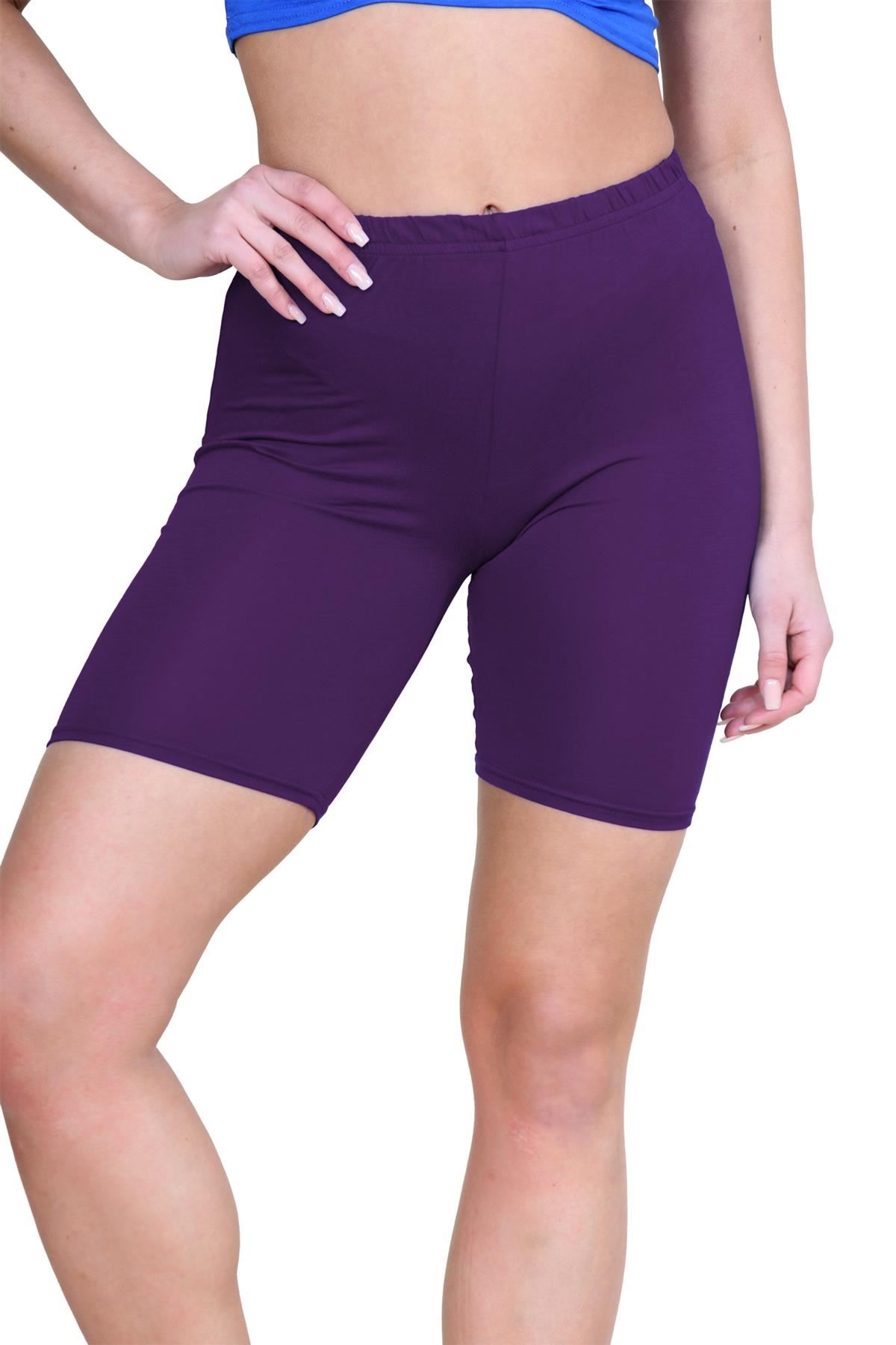 Pantalones Cortos de Ciclismo Lisos Para Mujer Baile Gimnasio Pantalones Cortos Elásticos Activos Paquete de 3 - Imagen 174 de 268