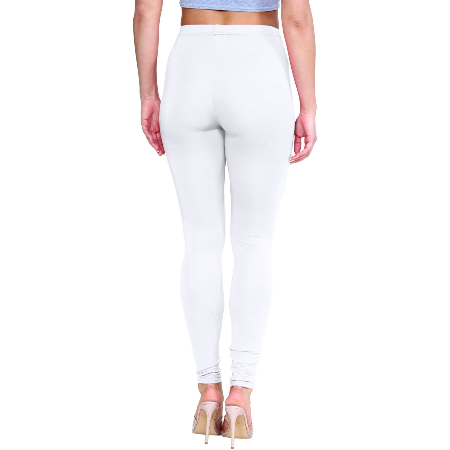 Mujer Microfibra Leggings Calce Ajustado Liso Elástico Cintura Gimnasio Yoga Pantalones - Imagen 90 de 94