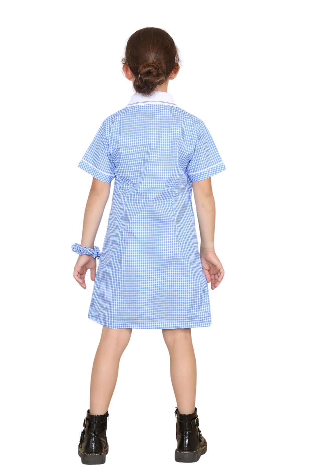 Mädchen Gingham Schule Kurzarm Plissee Kleid Schuluniform Sommer 2er Pack - Bild 40 von 49