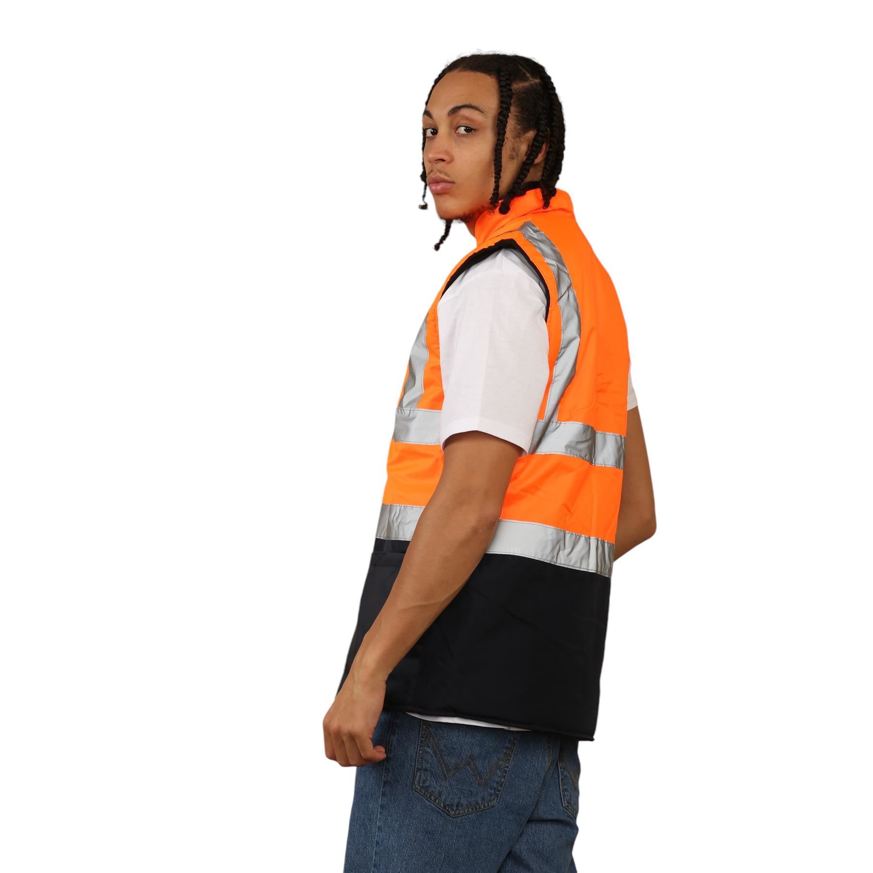 Chaleco reversible impermeable de alta visibilidad para hombre - Imagen 17 de 26