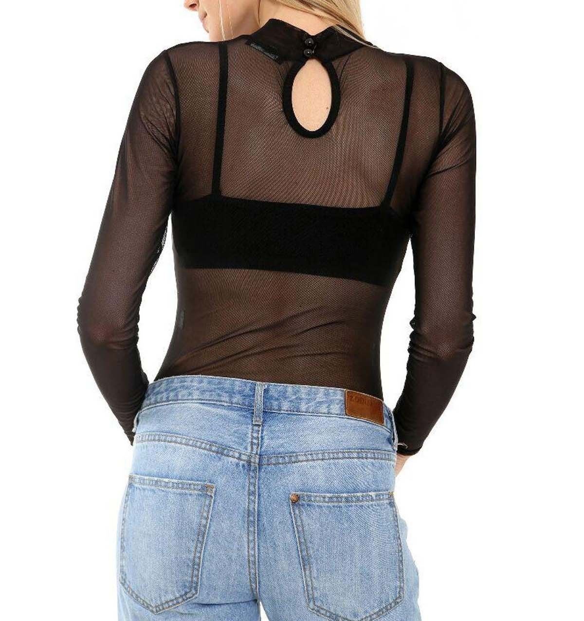 turtle neck sheer bodysuit amazon