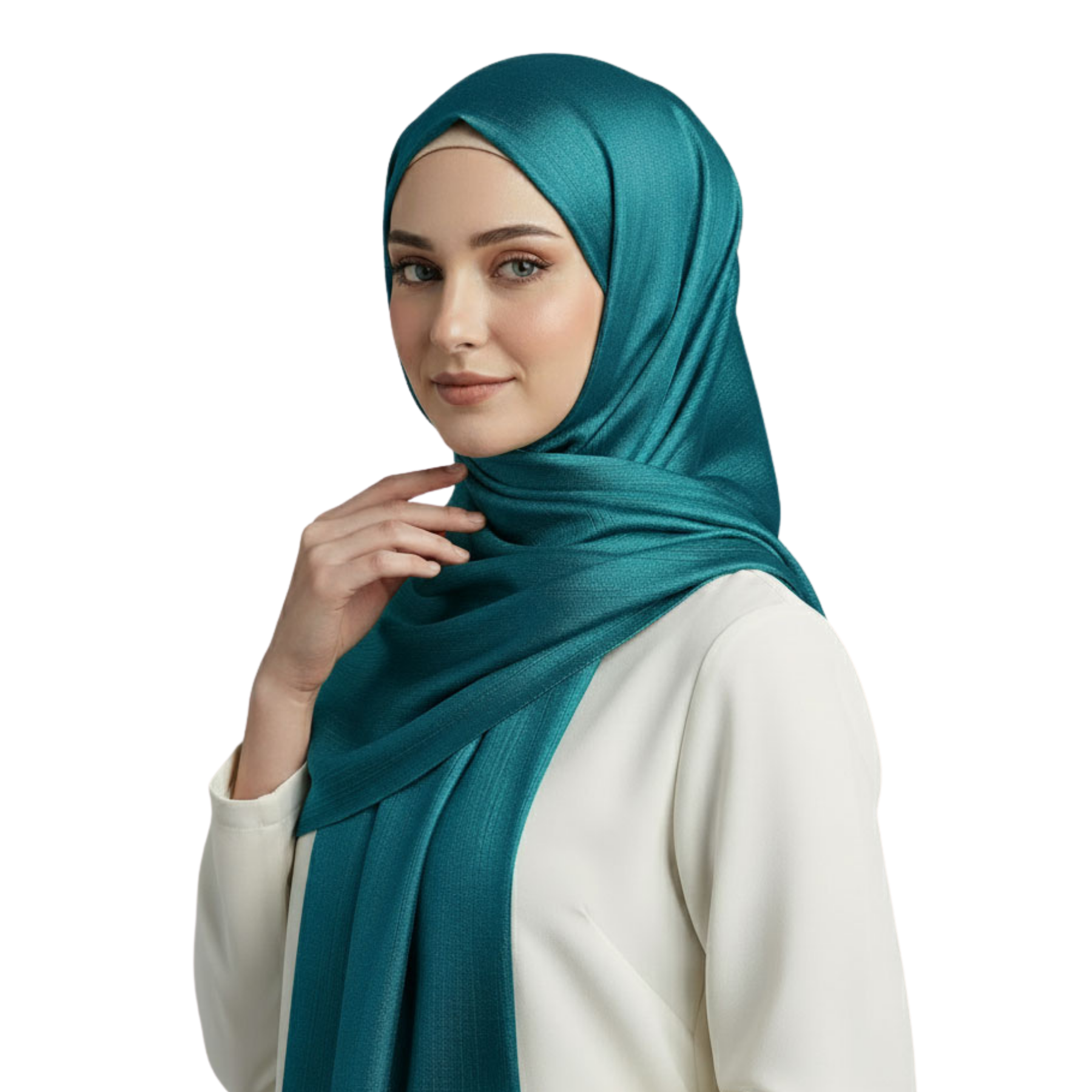 Womens Paper Silk Hijab Satin Silk Head Scarf Long Muslim Head Cover Wrap Shawl - Picture 79 of 99