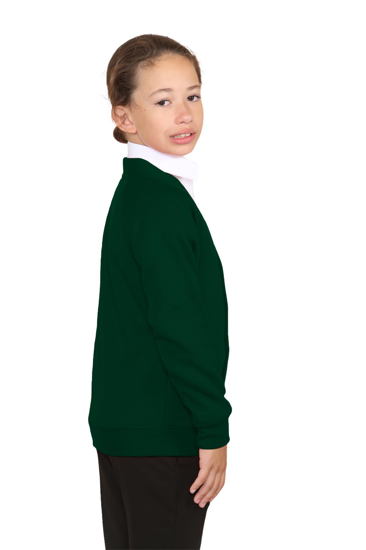 Niñas Cuello en V Cárdigan Uniforme Escolar Manga Larga Jersey Niños Niños Suéter 2-13 Años - Imagen 12 de 44