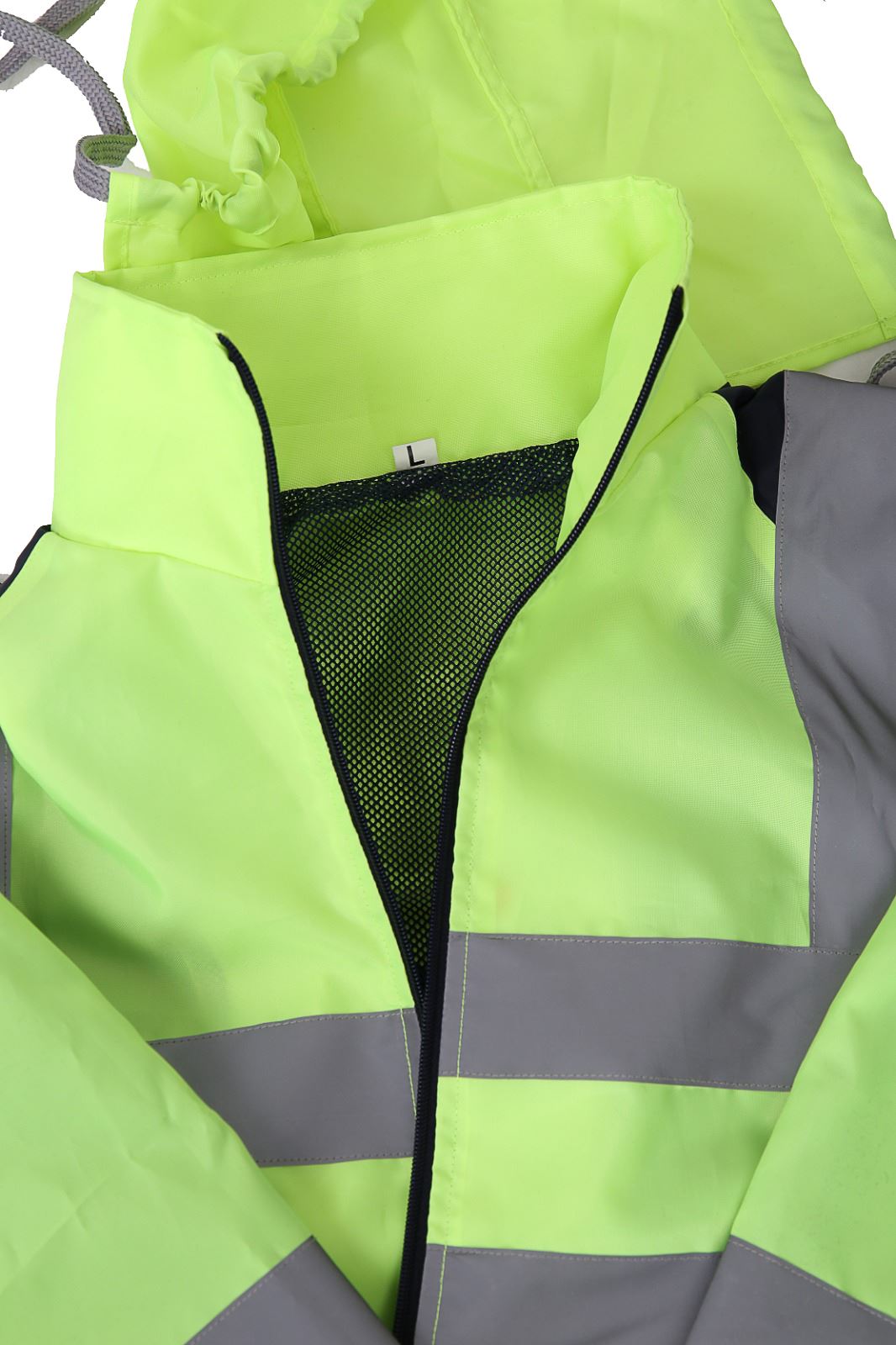 Chaqueta de lluvia Hi Vis para hombres Impermeable reflectante de alta visibilidad Impermeable Ropa de trabajo - Imagen 10 de 11