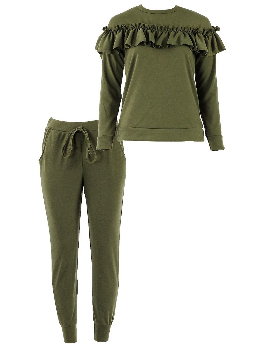 ruffle tracksuit womens