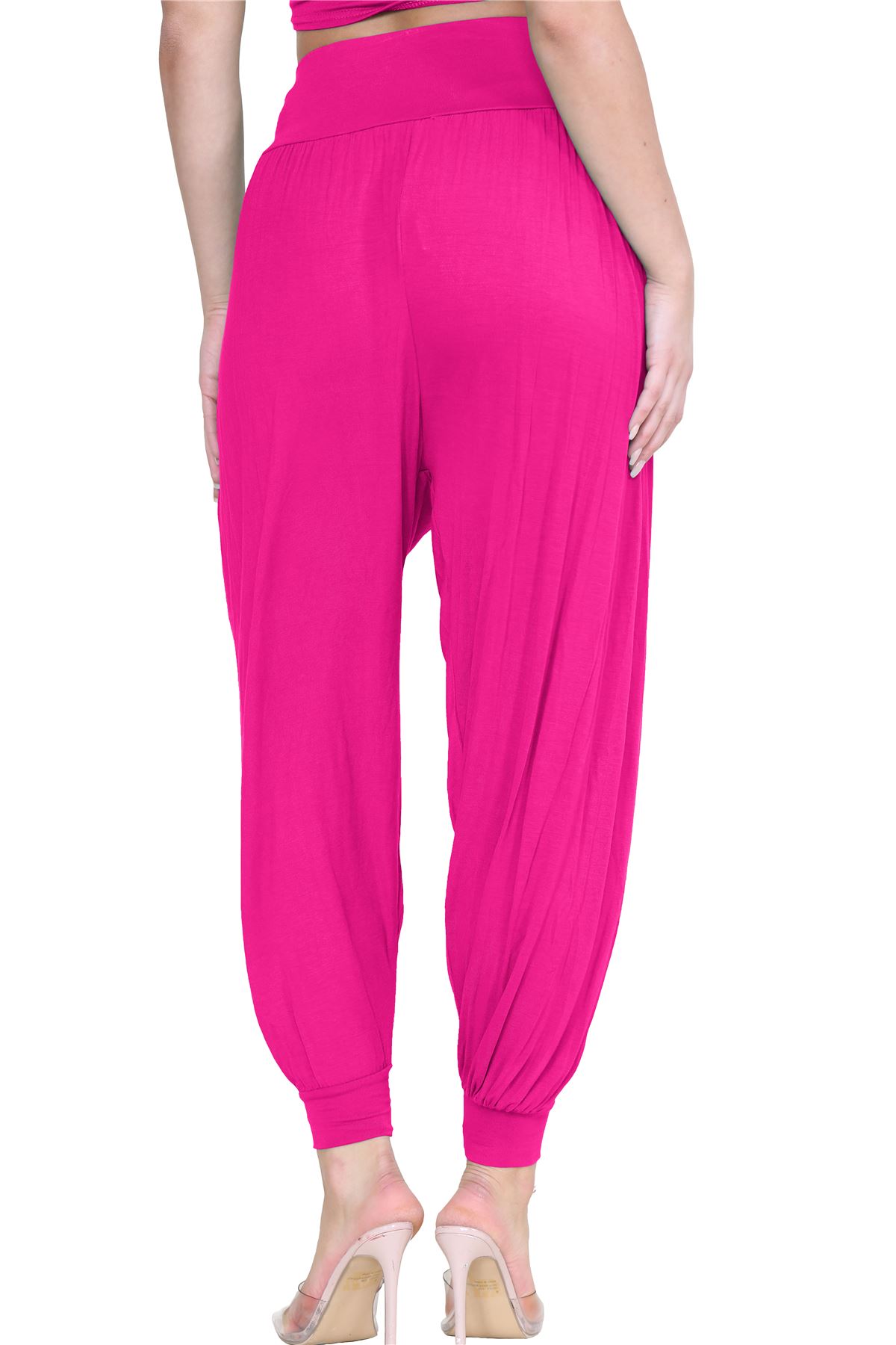 Womens Alibaba Harem Leggings Cuffed Bottoms Plain Hareem Trousers Baggy Pants - Picture 27 of 130