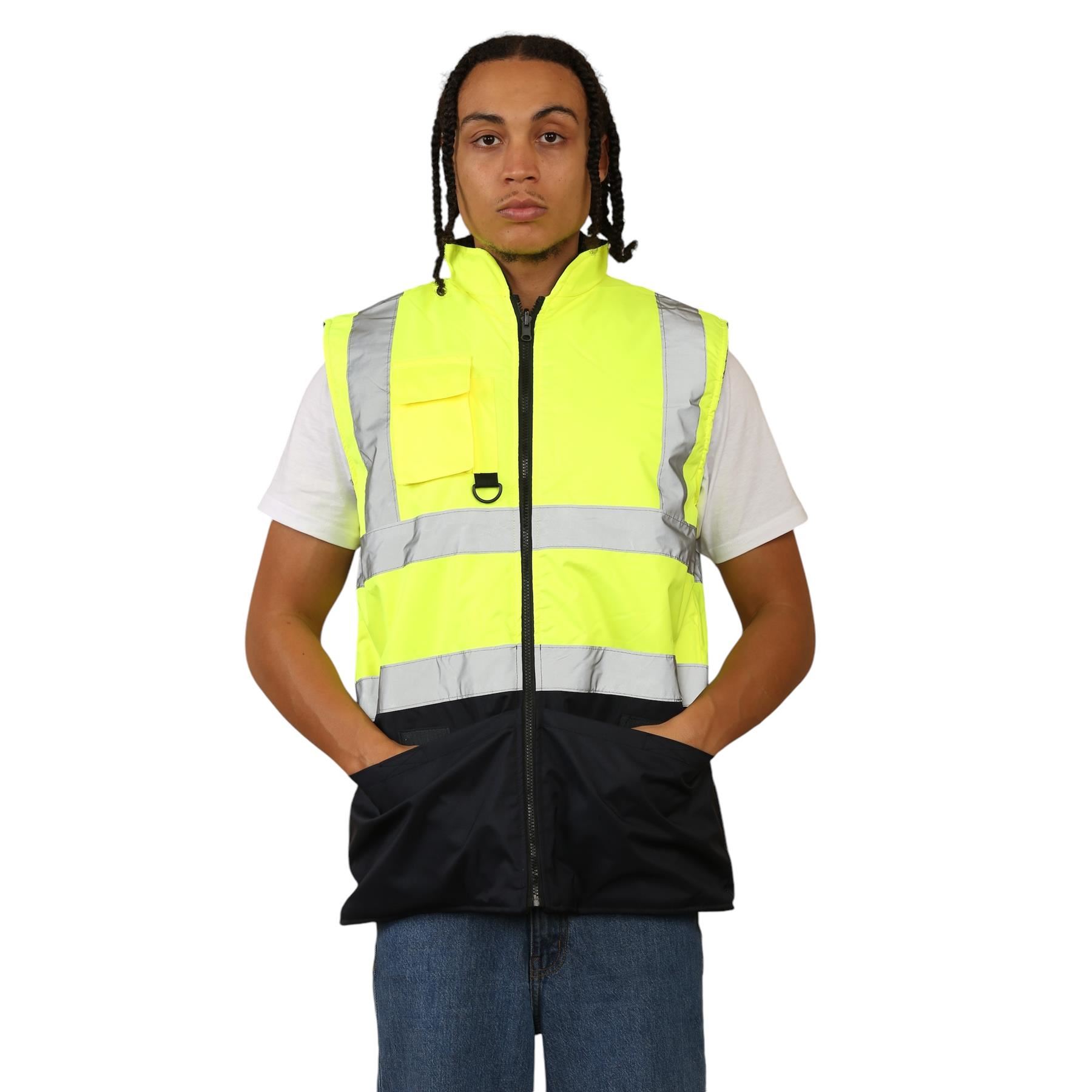 Chaleco reversible impermeable de alta visibilidad para hombre - Imagen 21 de 26