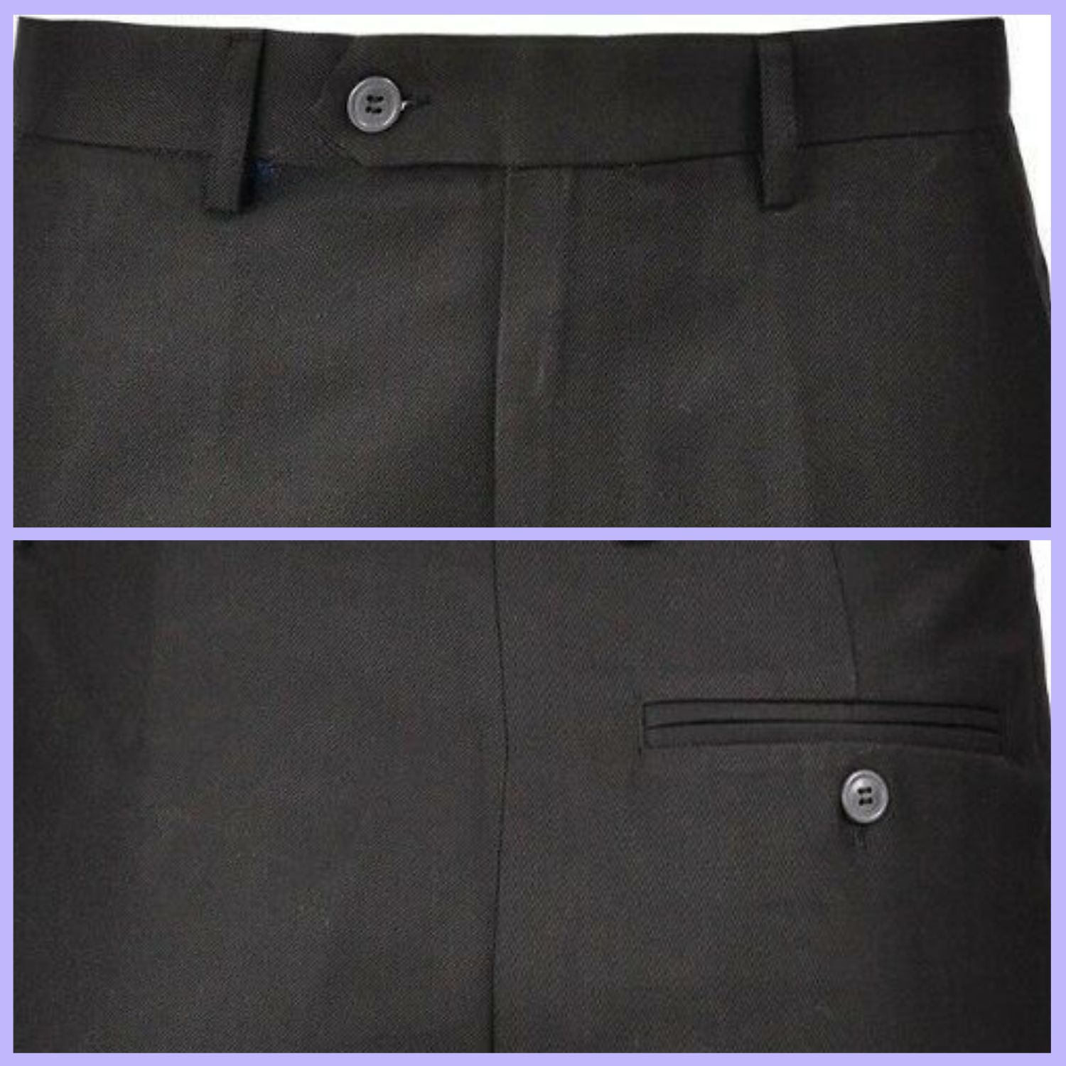 Senior Jungen Schulhose flache vordere Taillenversteller Teflon formelle Uniformhose - Bild 4 von 15