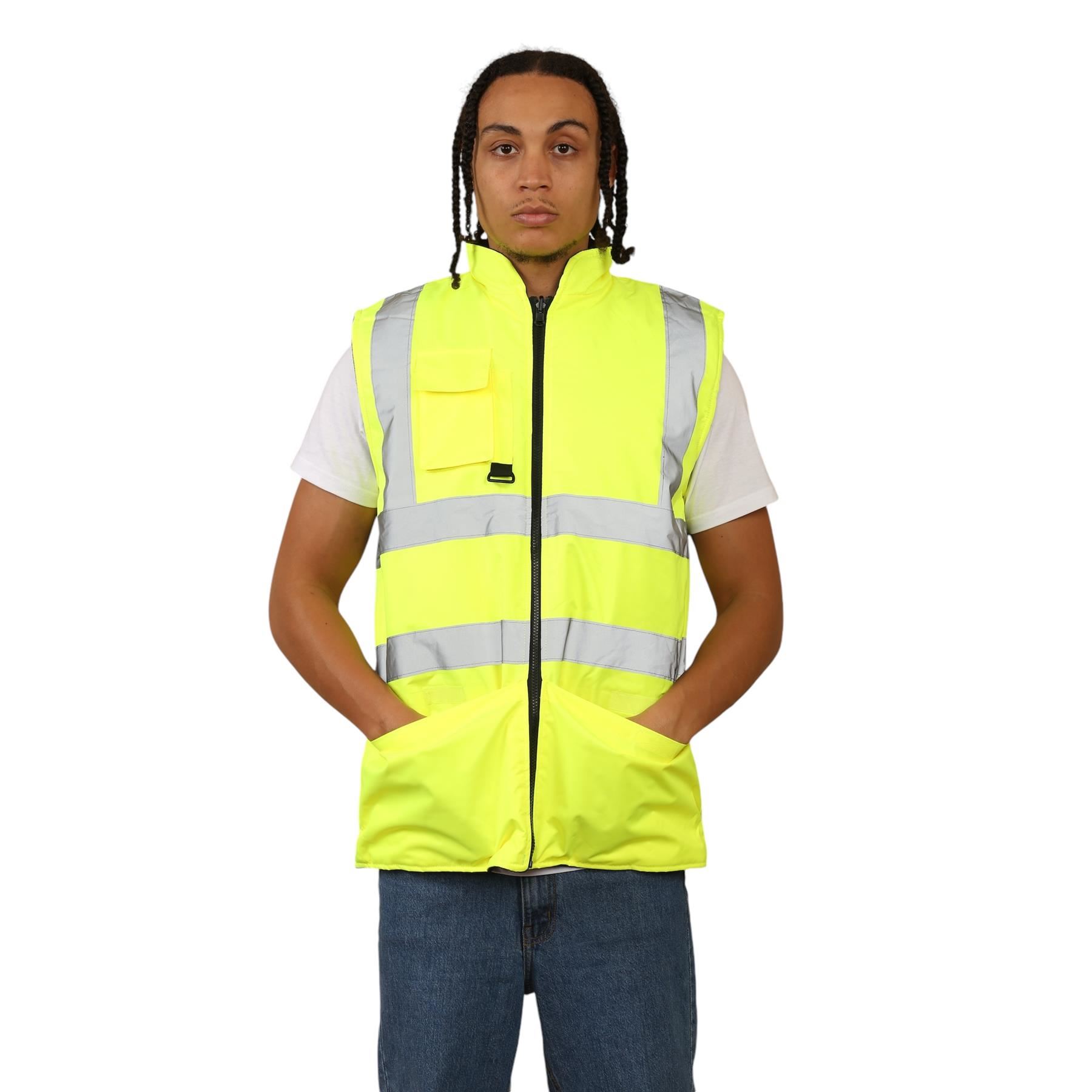 Chaleco reversible impermeable de alta visibilidad para hombre - Imagen 8 de 26