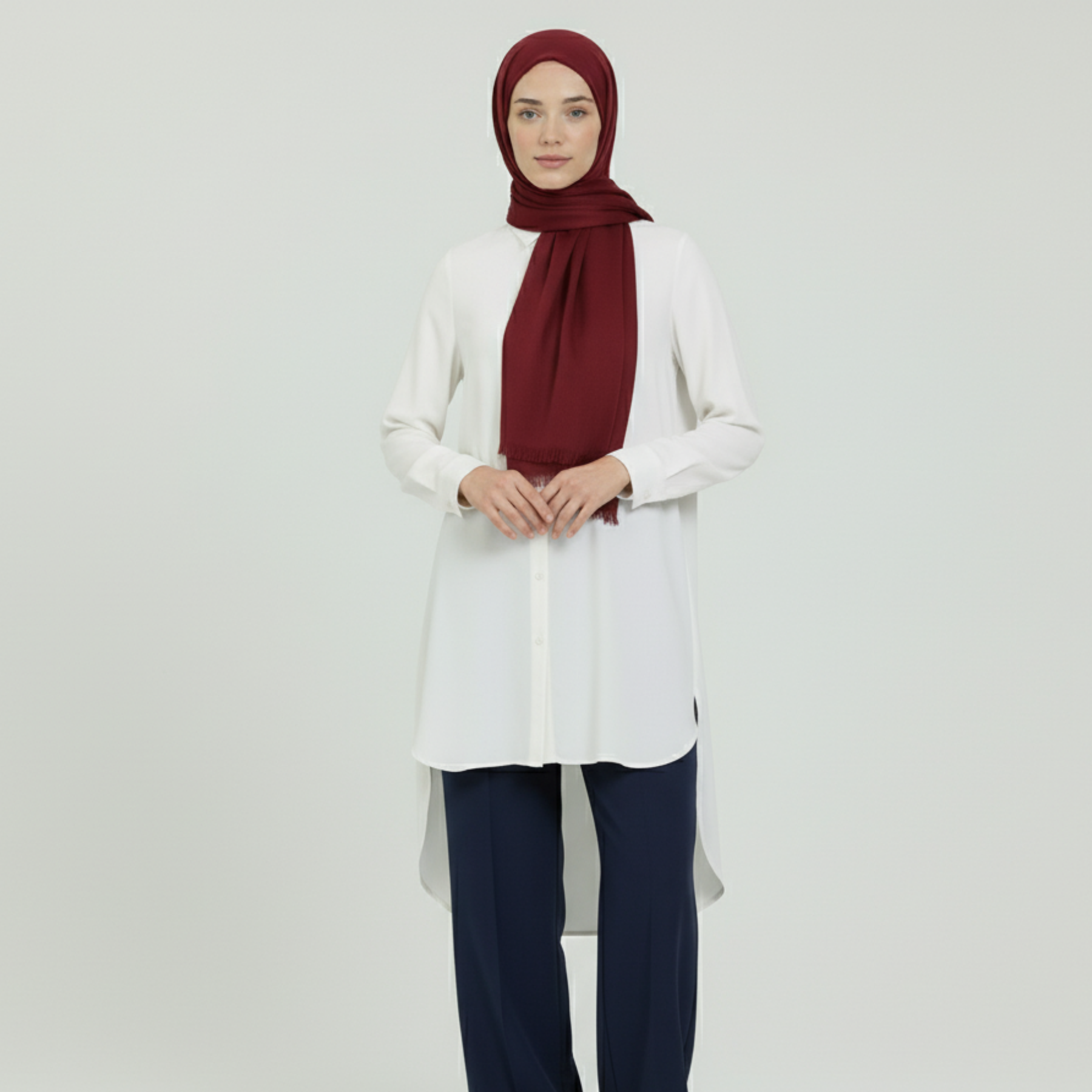 Baumwolle Modal Hijab Frauen Muslim Uni Schal Weich Halstuch Stola Islamisches Kopftuch - Bild 180 von 183