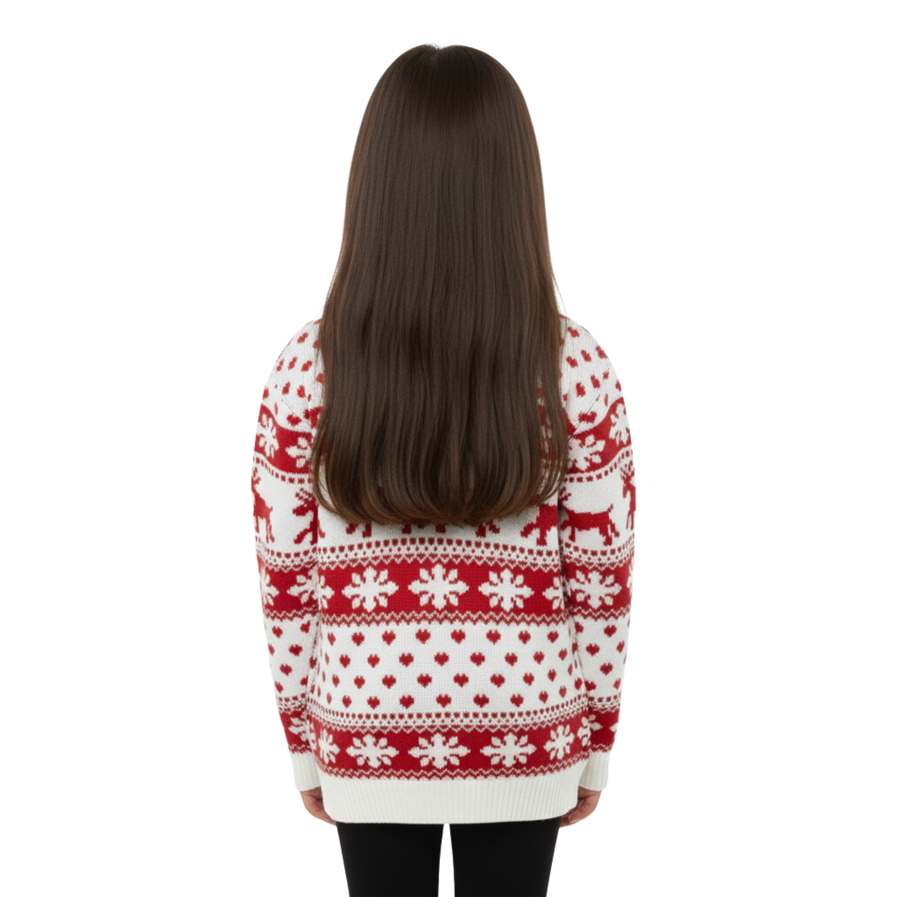 Kids Christmas Jumper Girls Boy Reindeer Sweater Children Novelty Xmas Sweater - Picture 54 of 97