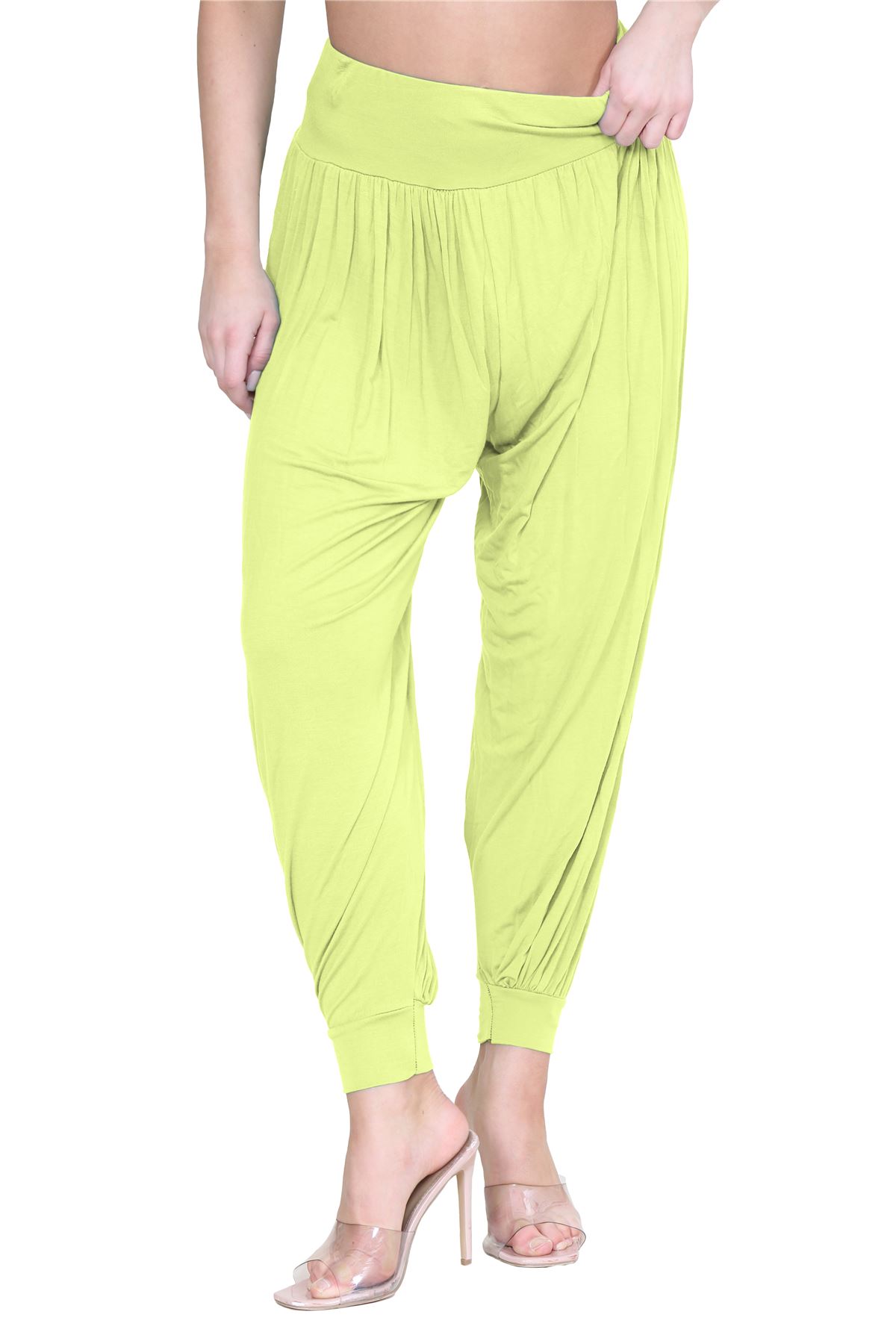 Womens Alibaba Harem Leggings Cuffed Bottoms Plain Hareem Trousers Baggy Pants - Picture 126 of 130
