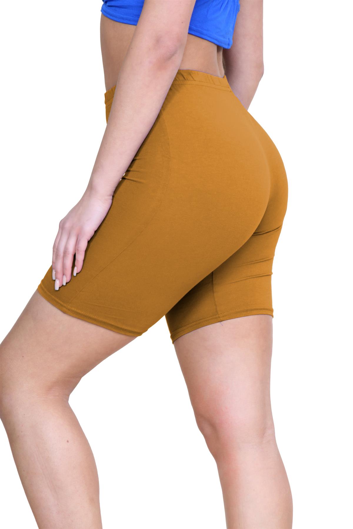 Pantalones Cortos de Ciclismo Lisos Para Mujer Baile Gimnasio Pantalones Cortos Elásticos Activos Paquete de 3 - Imagen 35 de 268