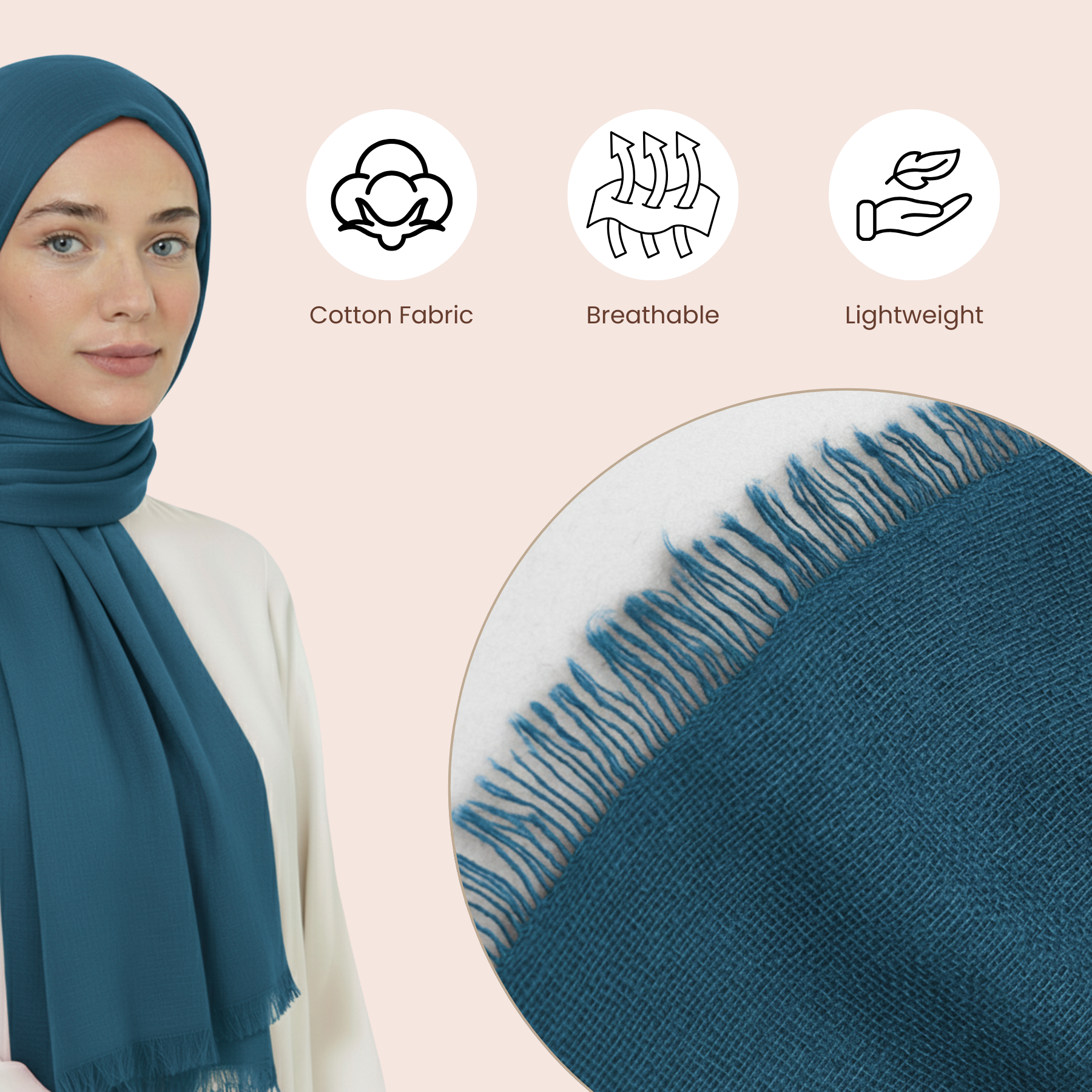 Baumwolle Modal Hijab Frauen Muslim Uni Schal Weich Halstuch Stola Islamisches Kopftuch - Bild 175 von 183