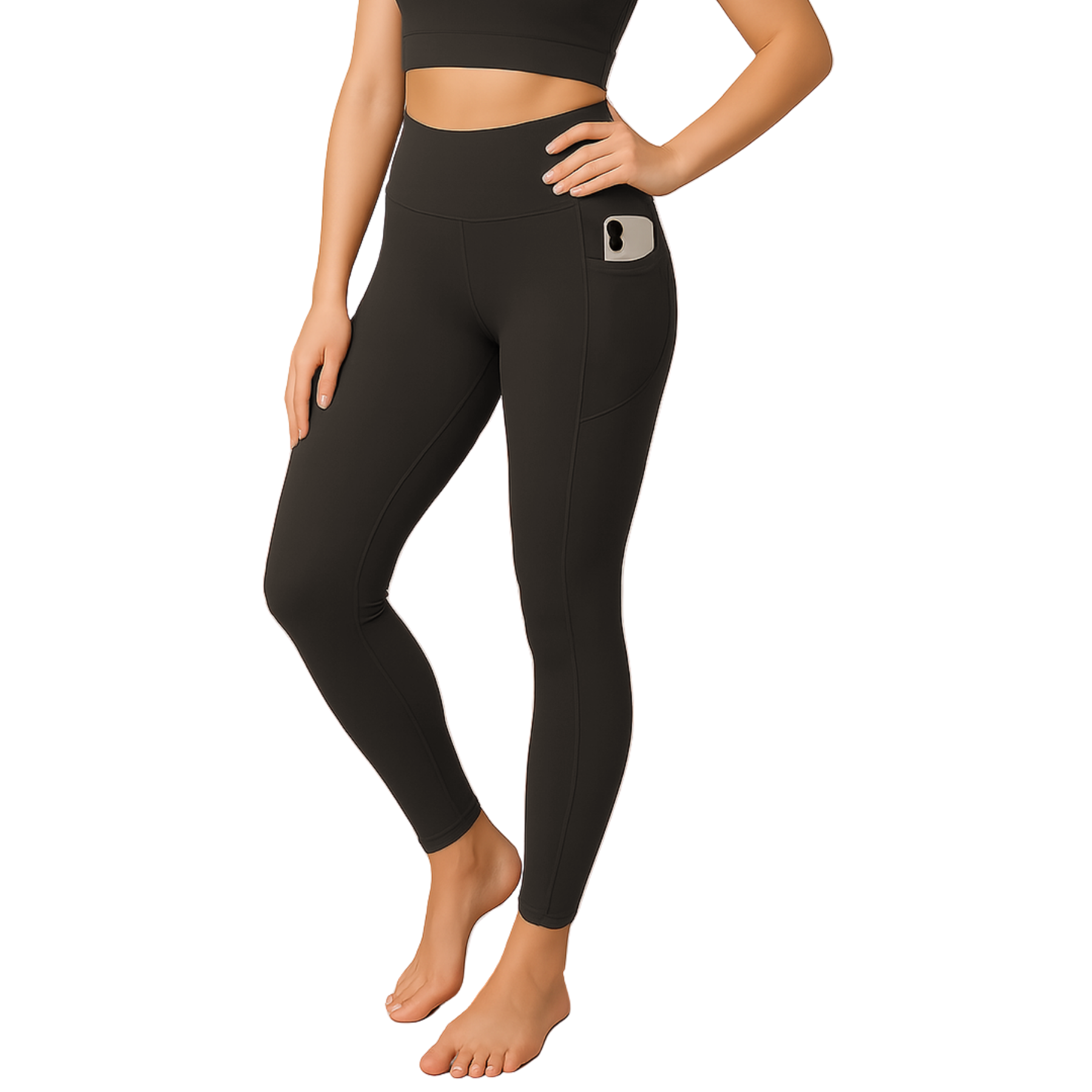 Womens Activewear Leggings High Waist Gym Yoga Workout Leggings With Pockets - Picture 16 of 50