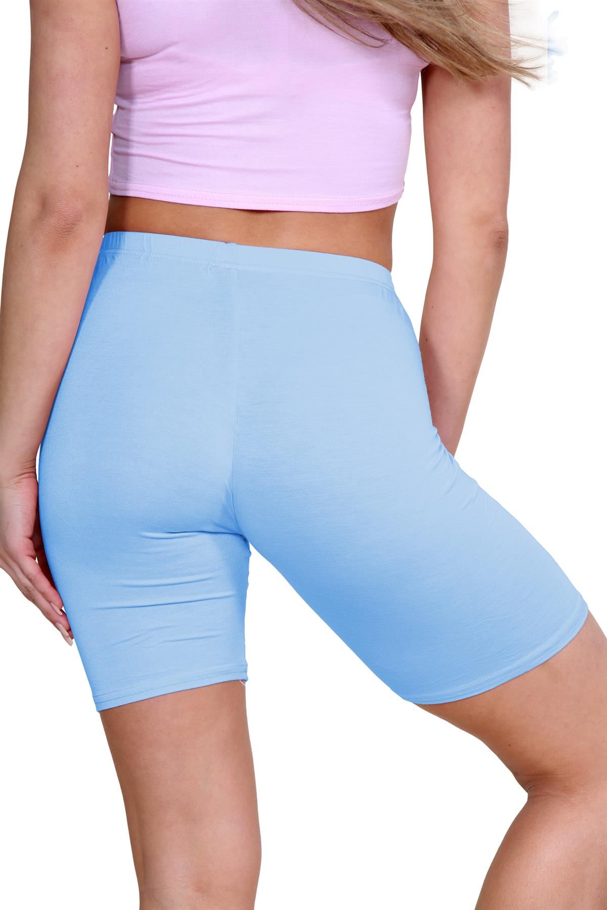 Pantalones Cortos de Ciclismo Lisos Para Mujer Baile Gimnasio Pantalones Cortos Elásticos Activos Paquete de 3 - Imagen 216 de 268