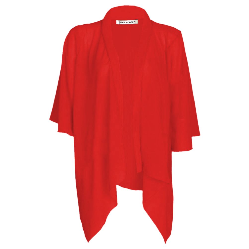 NUOVA linea donna Plain Chiffon Kimono Donna Cardigan Bolero Aperta Cascata Top 8-26