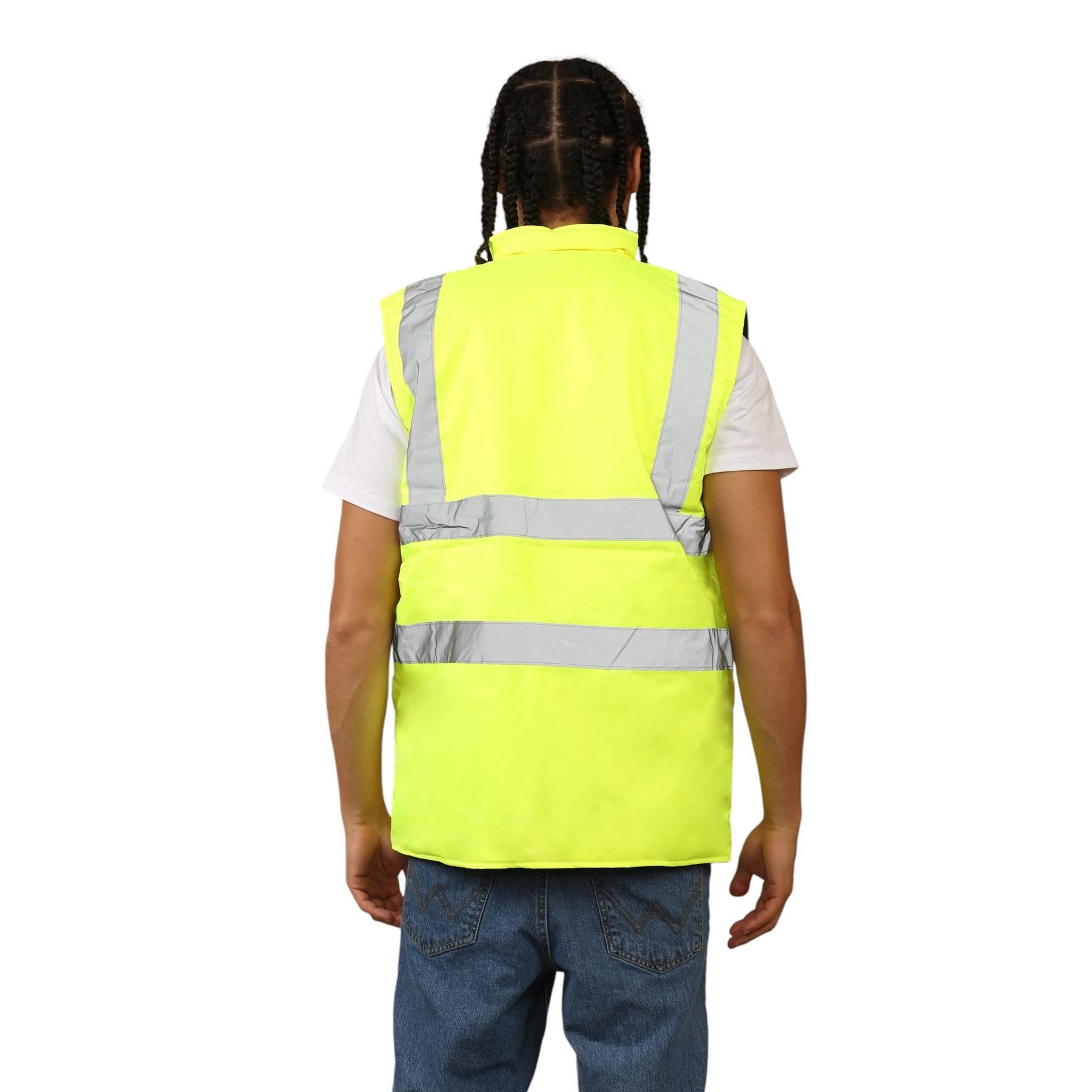 Chaleco reversible impermeable de alta visibilidad para hombre - Imagen 11 de 26