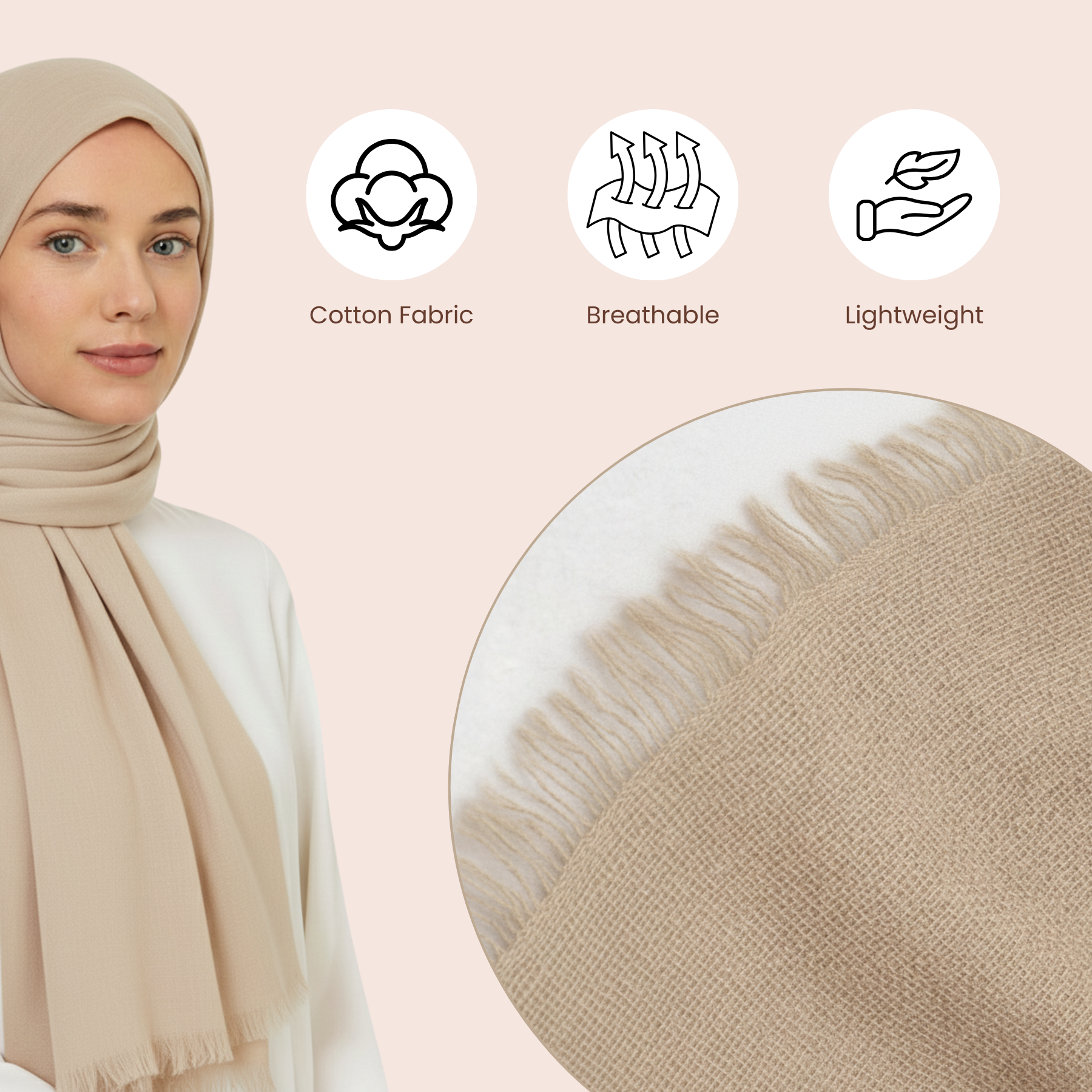 Baumwolle Modal Hijab Frauen Muslim Uni Schal Weich Halstuch Stola Islamisches Kopftuch - Bild 13 von 183