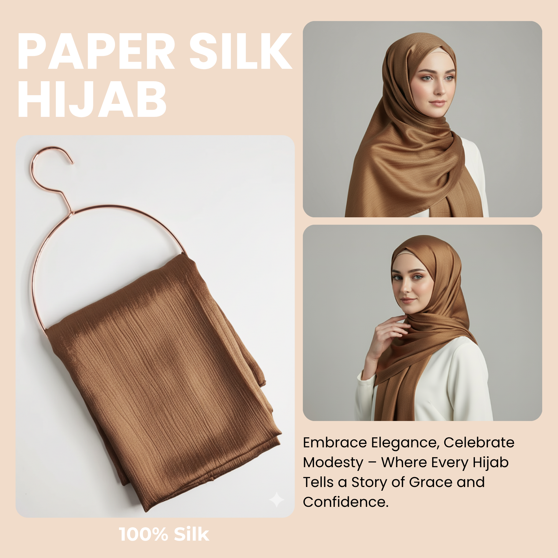 Womens Paper Silk Hijab Satin Silk Head Scarf Long Muslim Head Cover Wrap Shawl - Picture 11 of 99