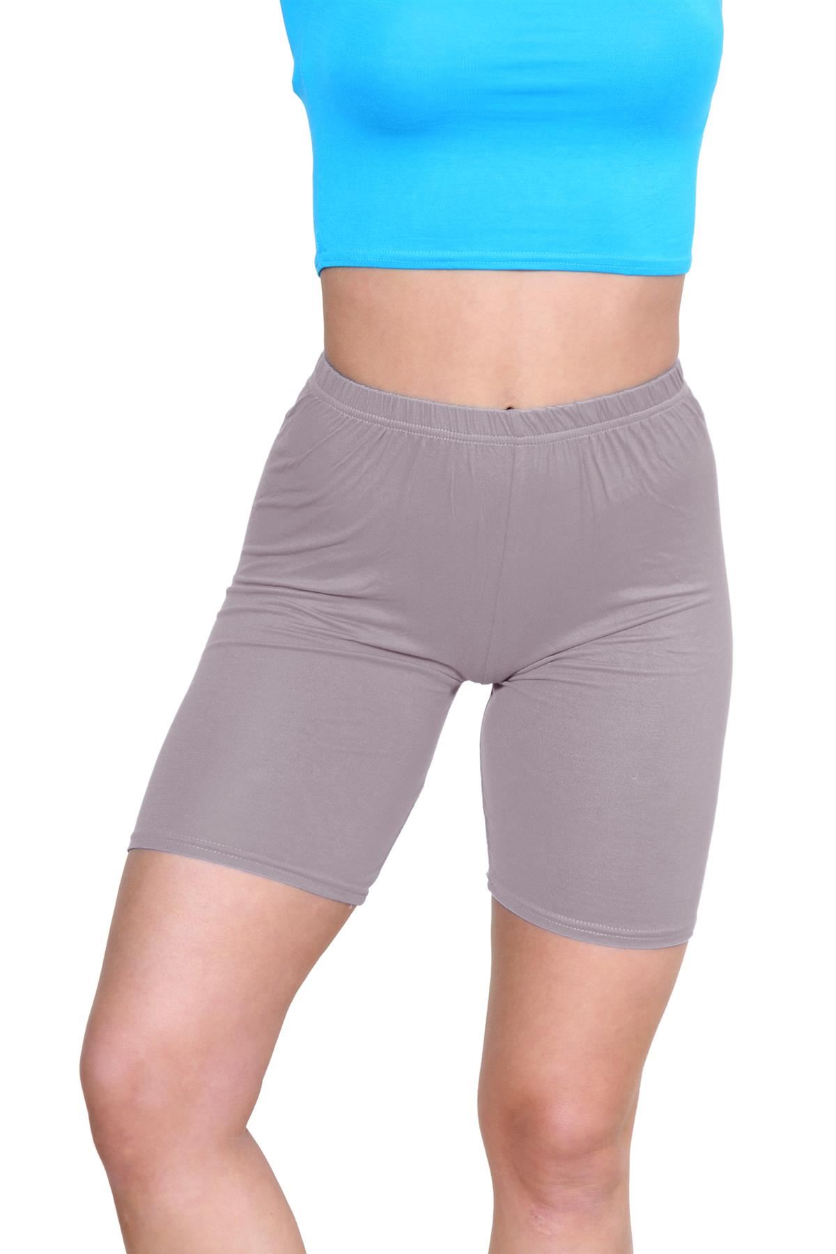 Pantalones Cortos de Ciclismo Lisos Para Mujer Baile Gimnasio Pantalones Cortos Elásticos Activos Paquete de 3 - Imagen 114 de 268