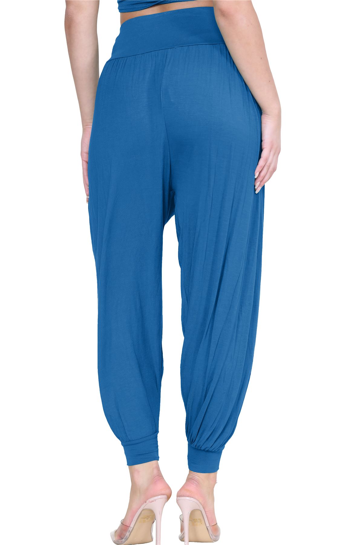 Womens Alibaba Harem Leggings Cuffed Bottoms Plain Hareem Trousers Baggy Pants - Picture 108 of 130