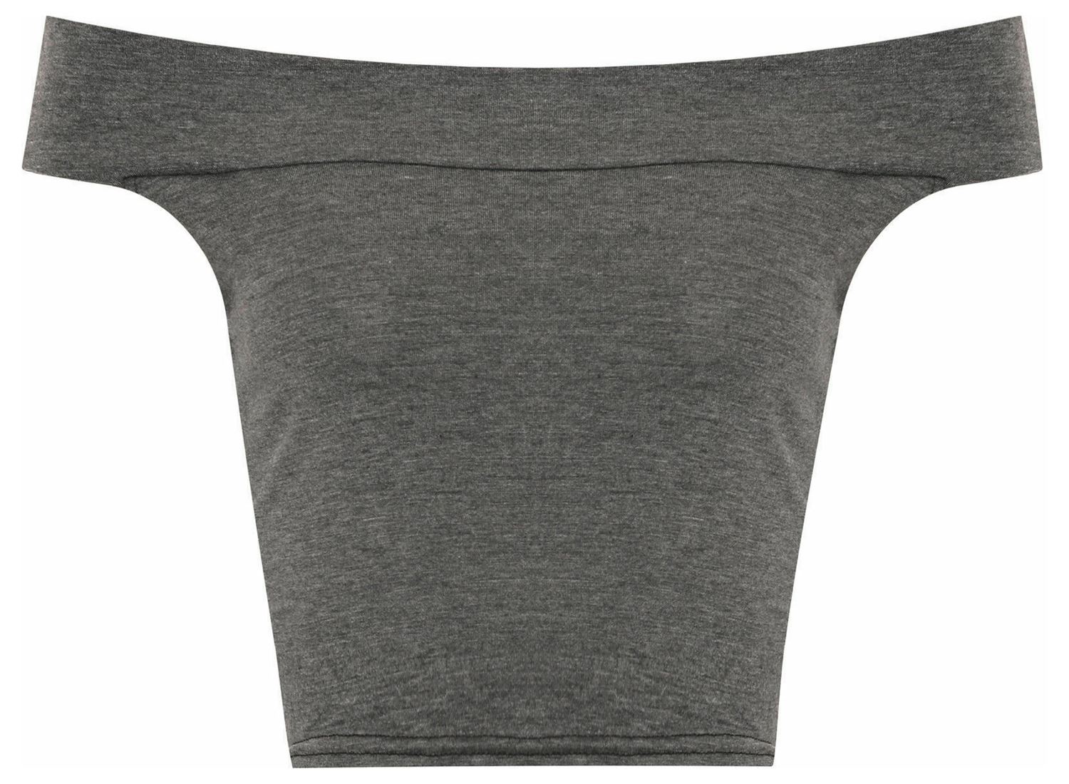 Schulterfreies bauchfreies Damen-T-Shirt Bardot ärmellos schlicht Sommer Freizeit Party - Bild 14 von 71