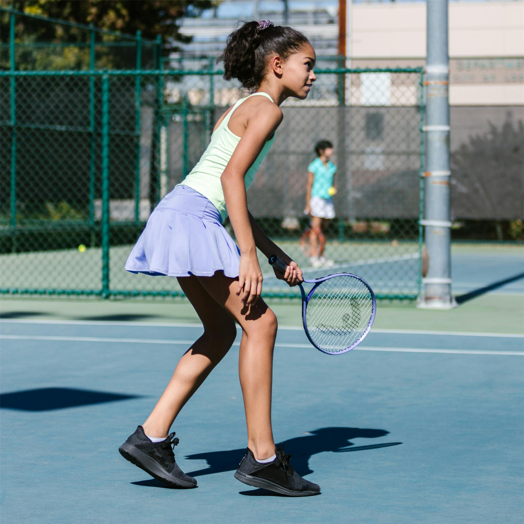 Girls Kids Plain Flared Skirt High Waistband Flippy Stretchy Short Skater Skirt - Picture 76 of 92