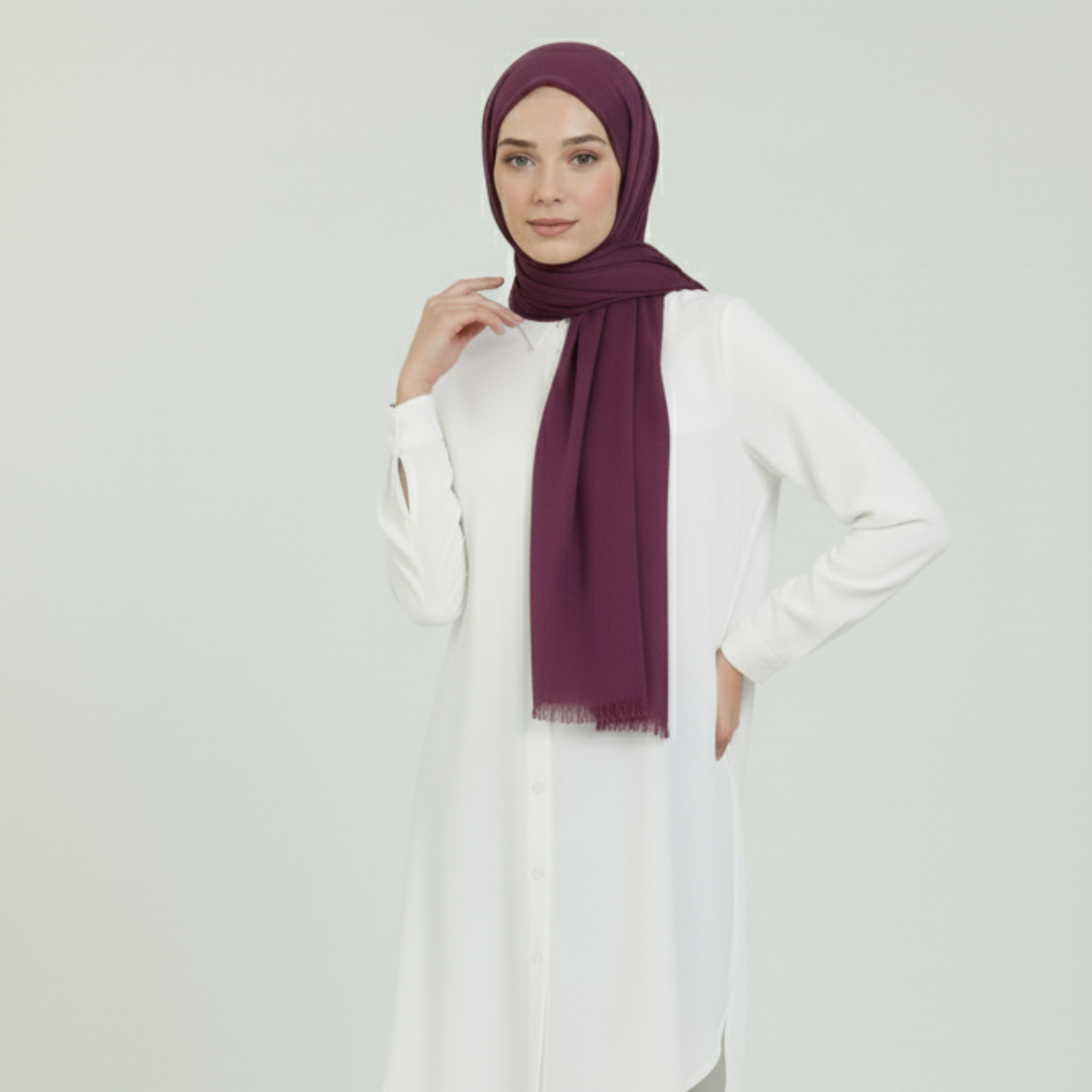 Baumwolle Modal Hijab Frauen Muslim Uni Schal Weich Halstuch Stola Islamisches Kopftuch - Bild 124 von 183